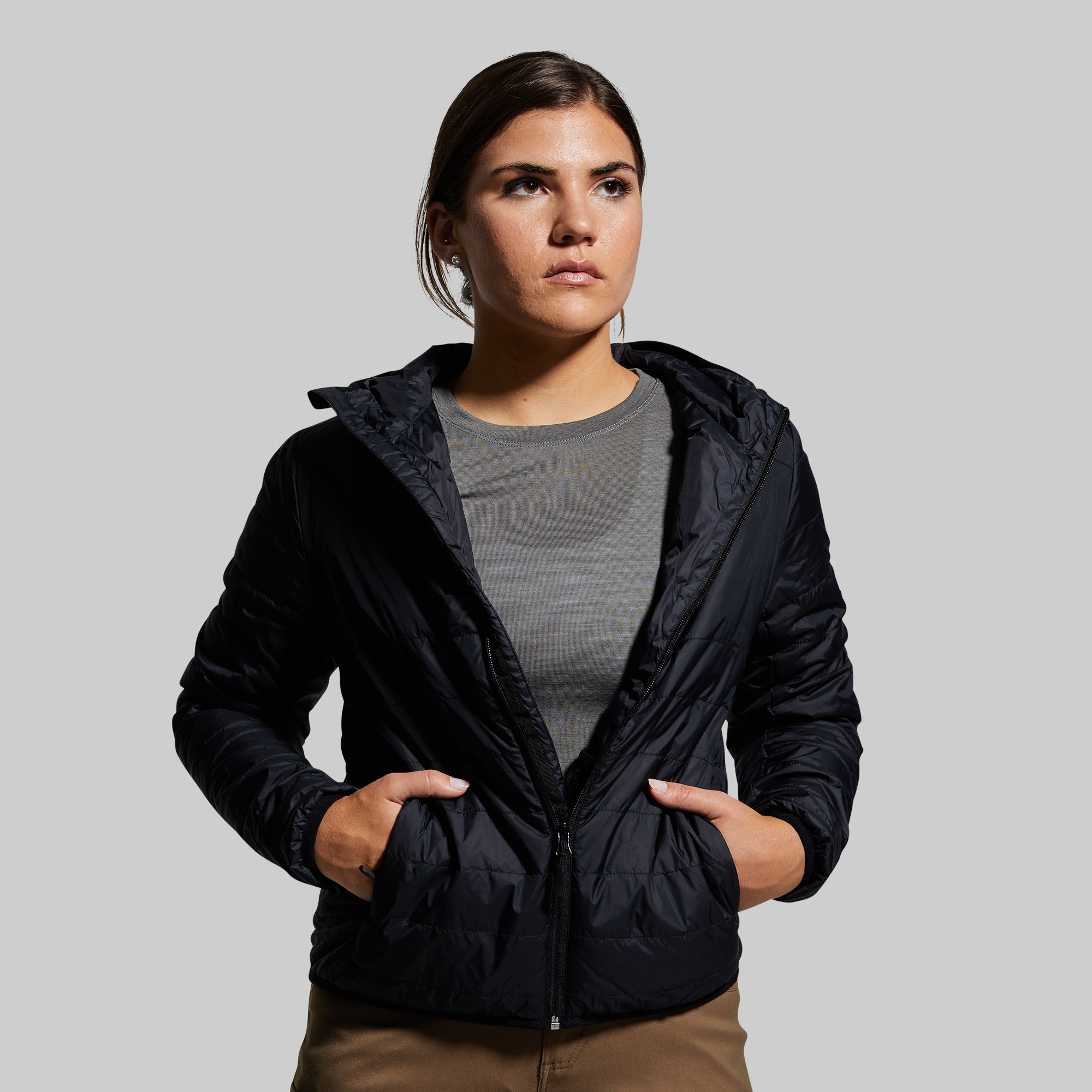 Women's Tundra Jacket Light (Black) - Image 11