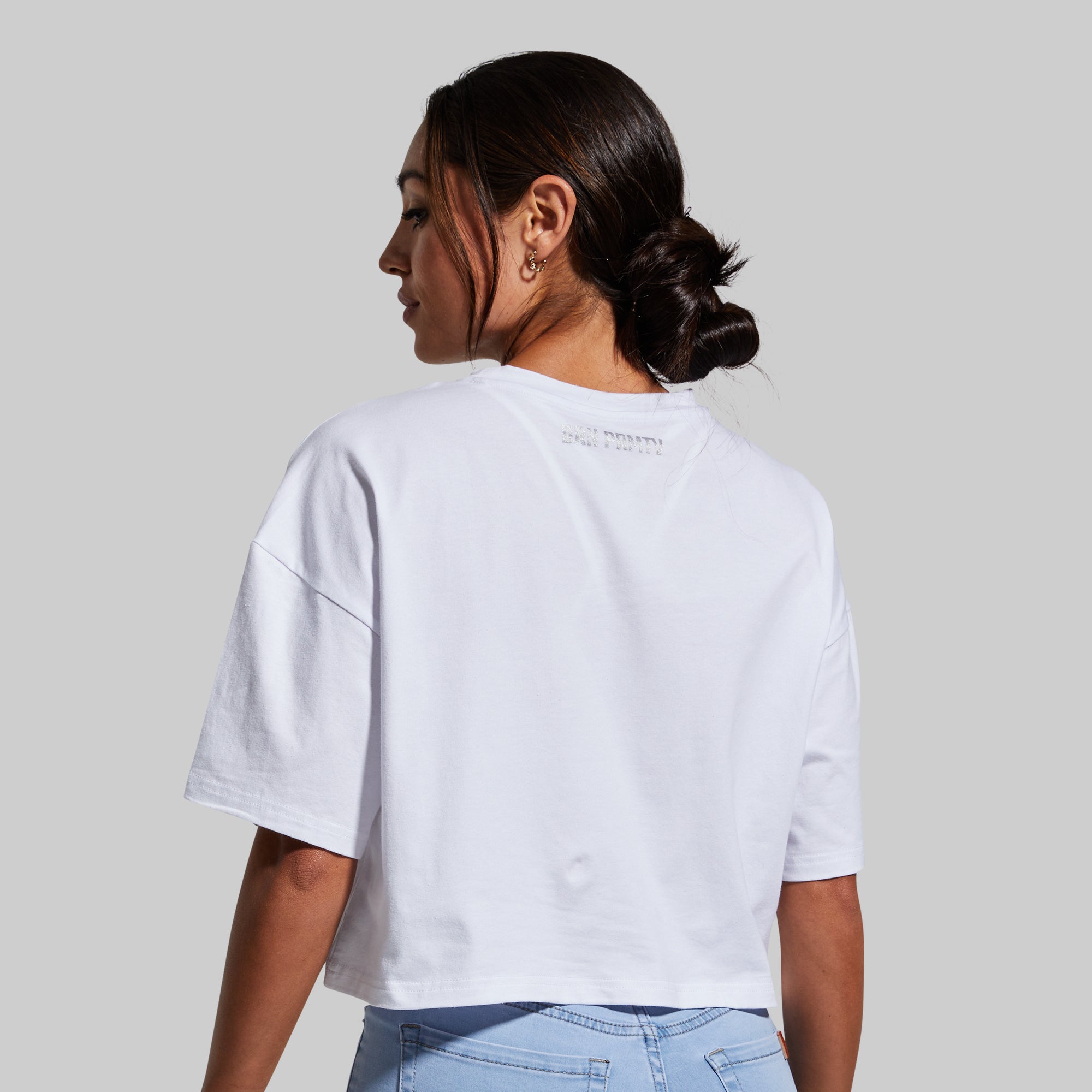 Training Crop Tee (White) - Image 2