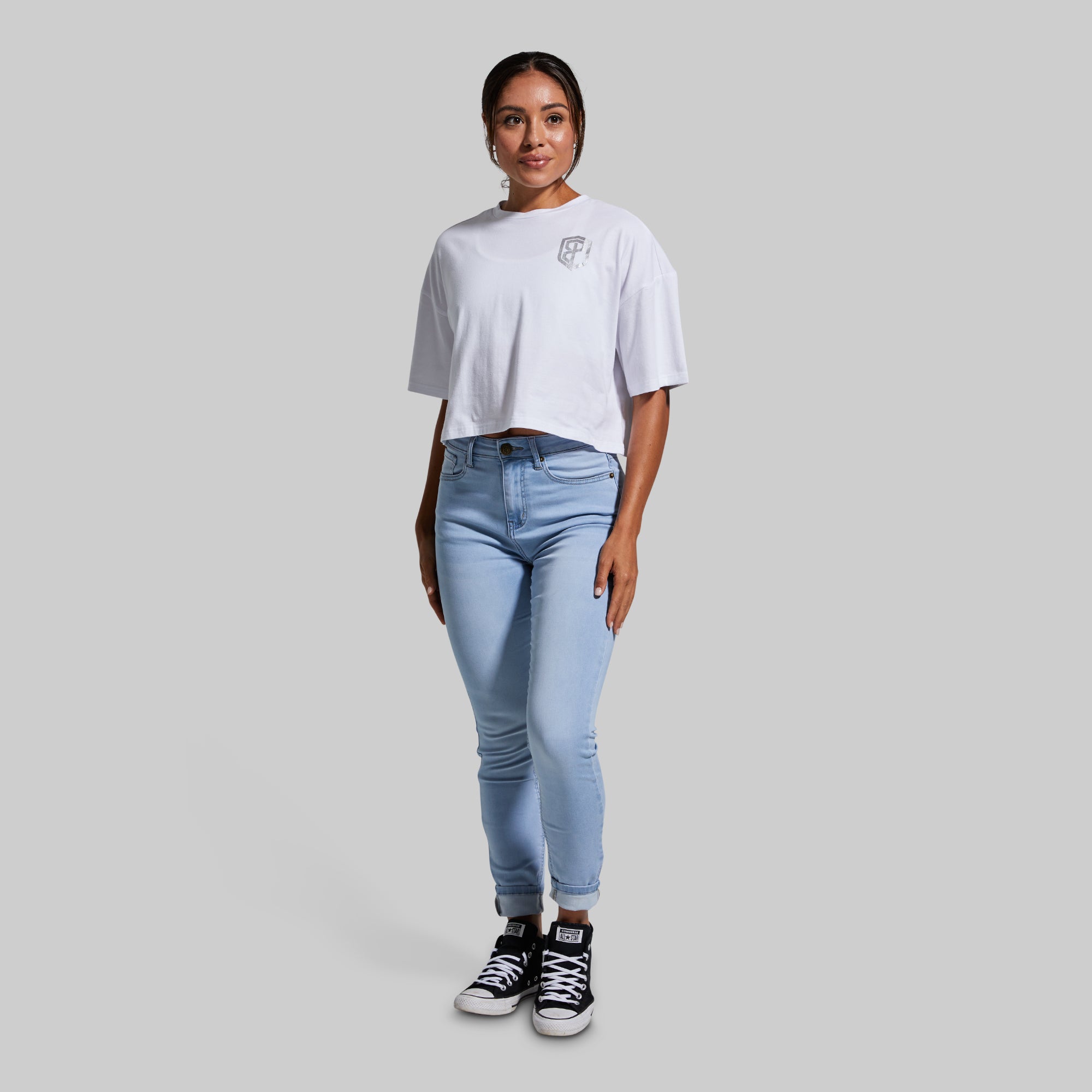 Training Crop Tee (White) - Image 4