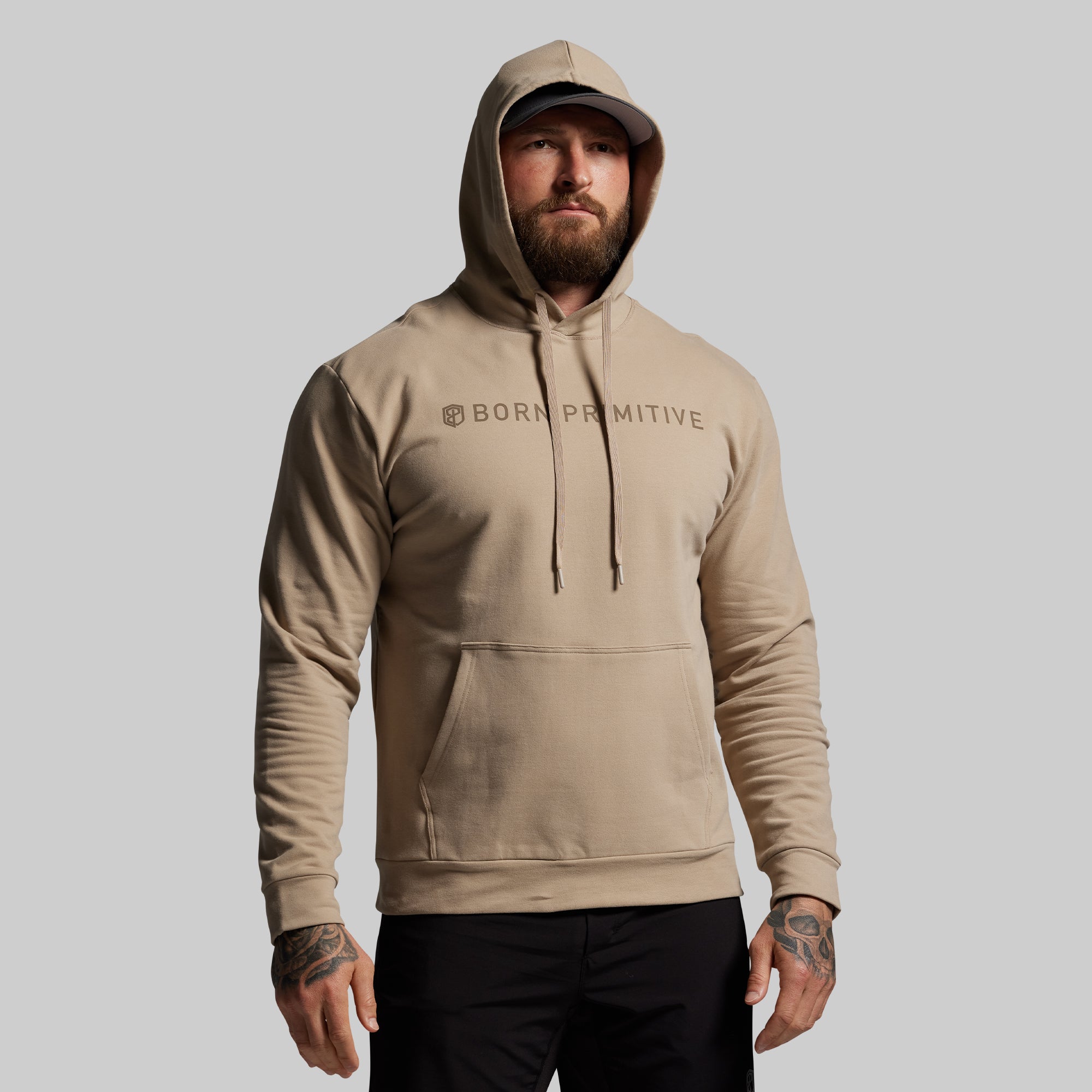BP Classic Men's Unmatched Hoodie (Desert Tan) - Image 6