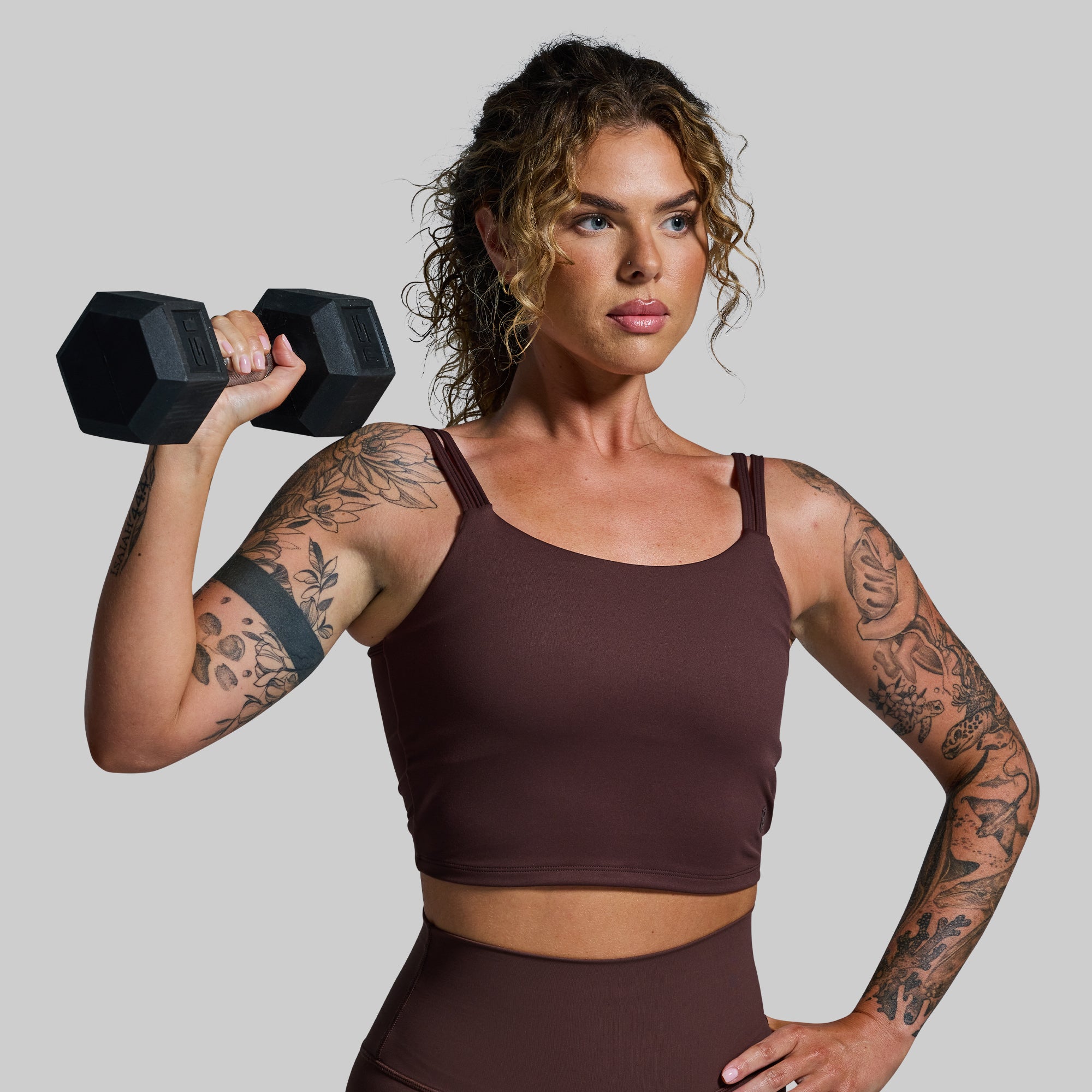 Don't Get It Twisted Sports Bra (French Roast) - Image 2