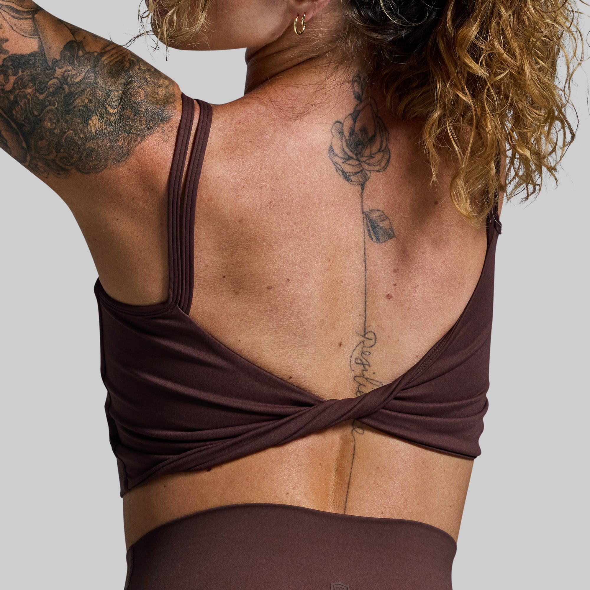 Don't Get It Twisted Sports Bra (French Roast) - Image 3