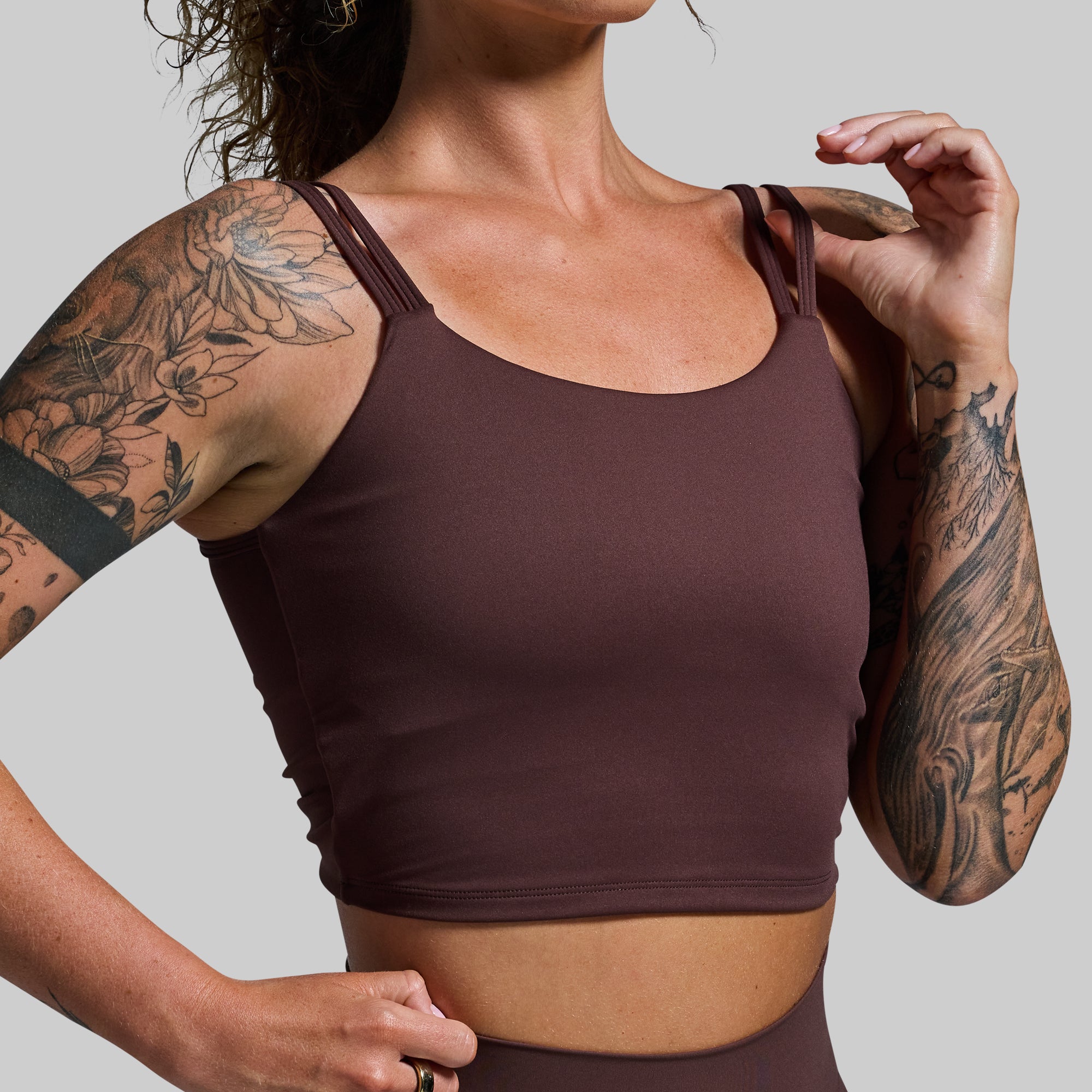Don't Get It Twisted Sports Bra (French Roast) - Image 4