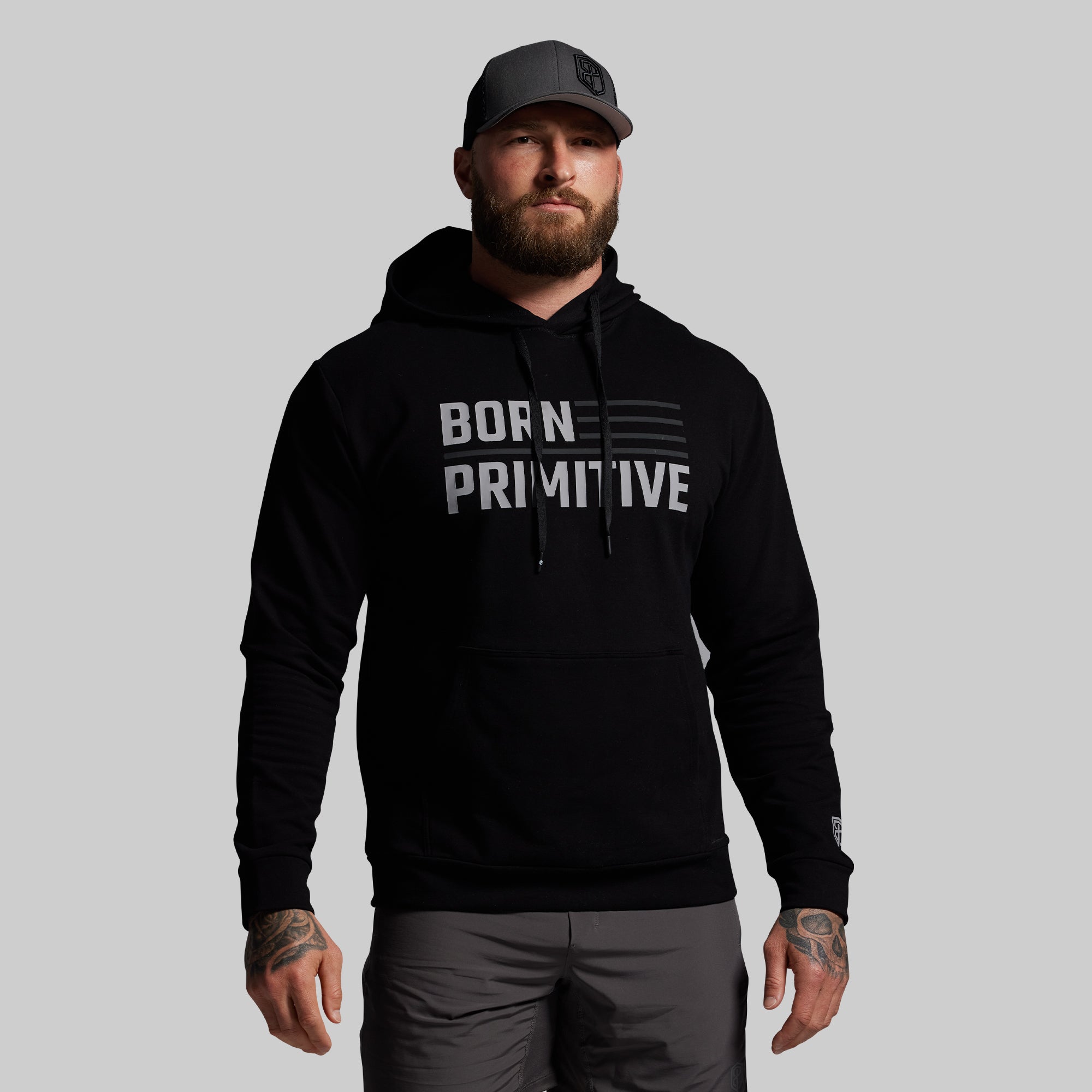 BP Flag Men's Unmatched Hoodie (Black)