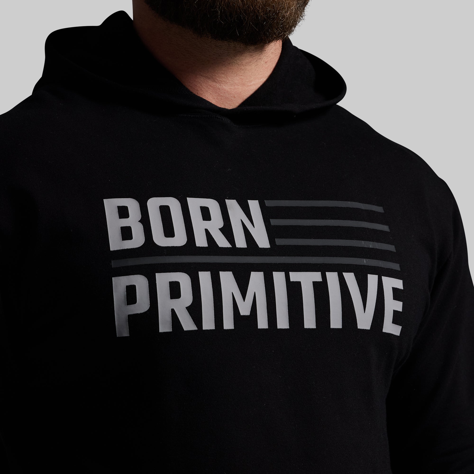 BP Flag Men's Unmatched Hoodie (Black) - Image 3