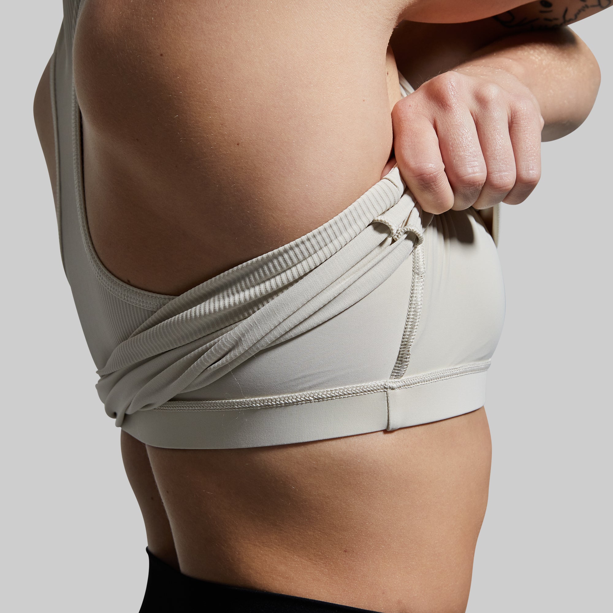 Perfect Ribbed Tank (Oatmeal) - Image 3