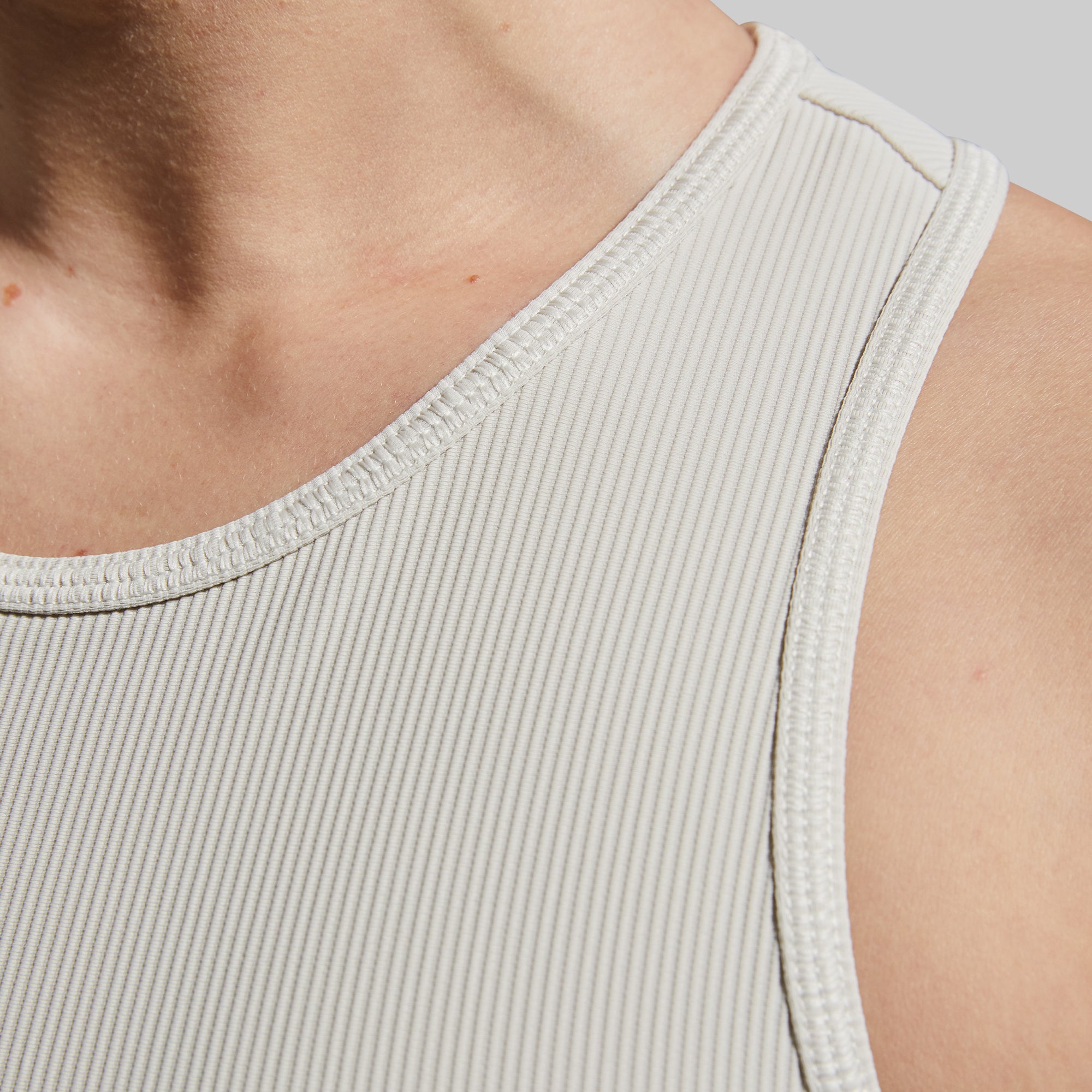 Perfect Ribbed Tank (Oatmeal) - Image 4