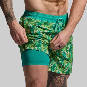 Deep Dive Swim Short (Under the Palms)