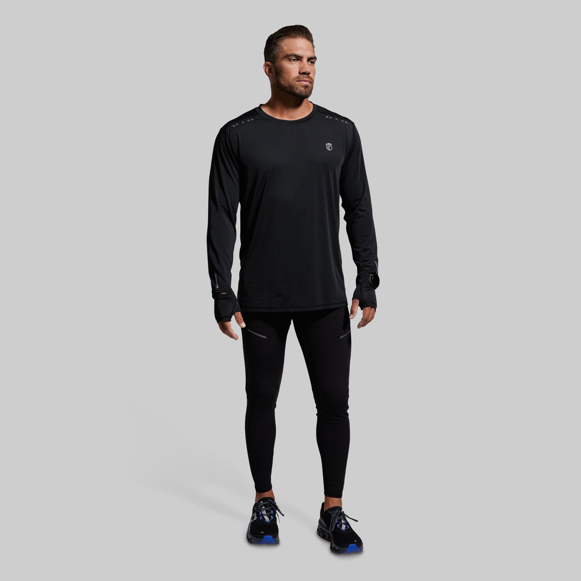 Men's Endurance Long Sleeve Shirt (Black) - Image 5