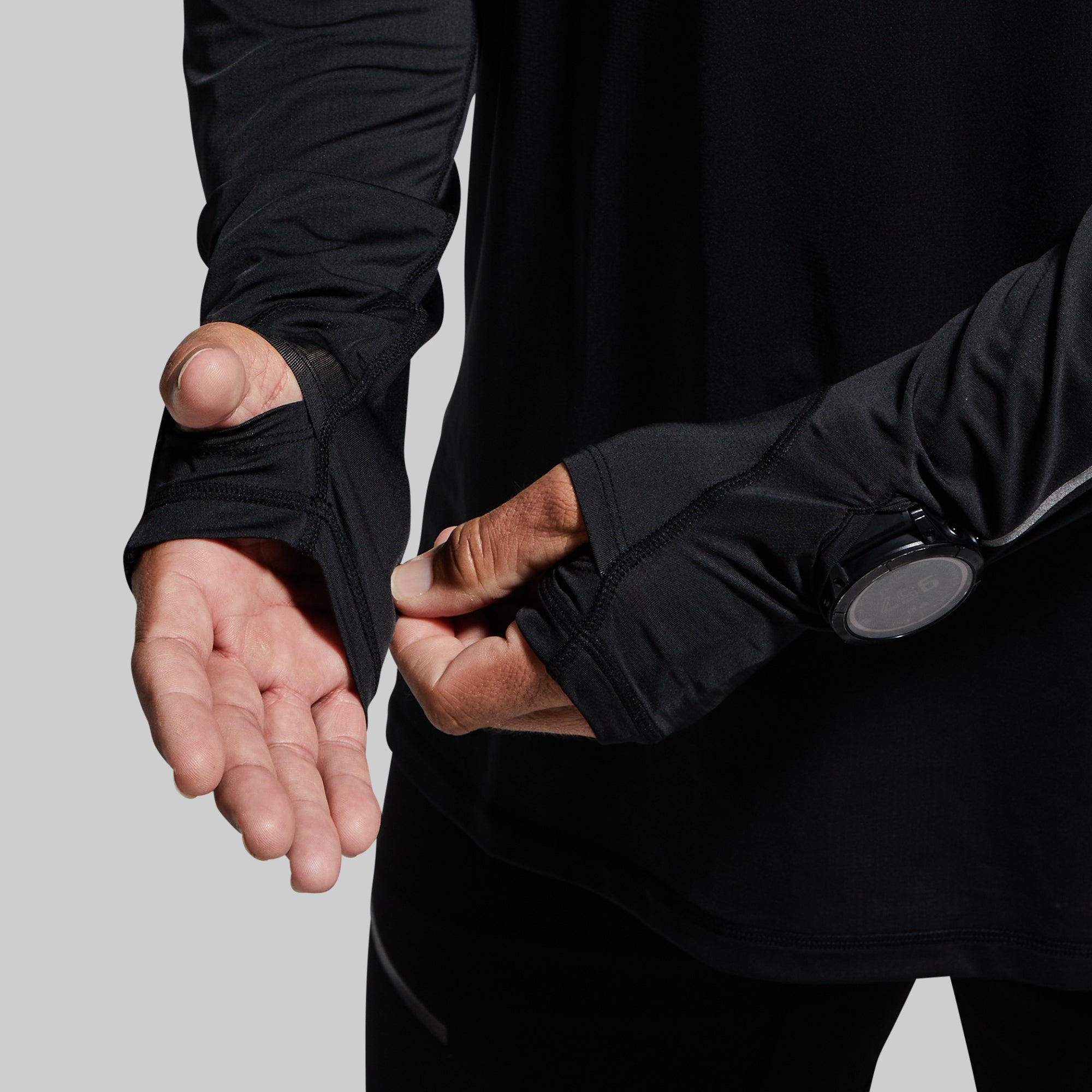 Men's Endurance Long Sleeve Shirt (Black) - Image 4