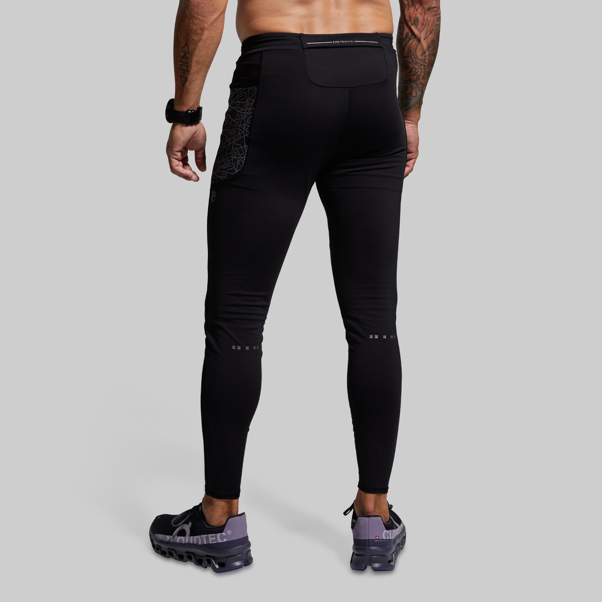 Men's Pace Running Tight (Black) - Image 3