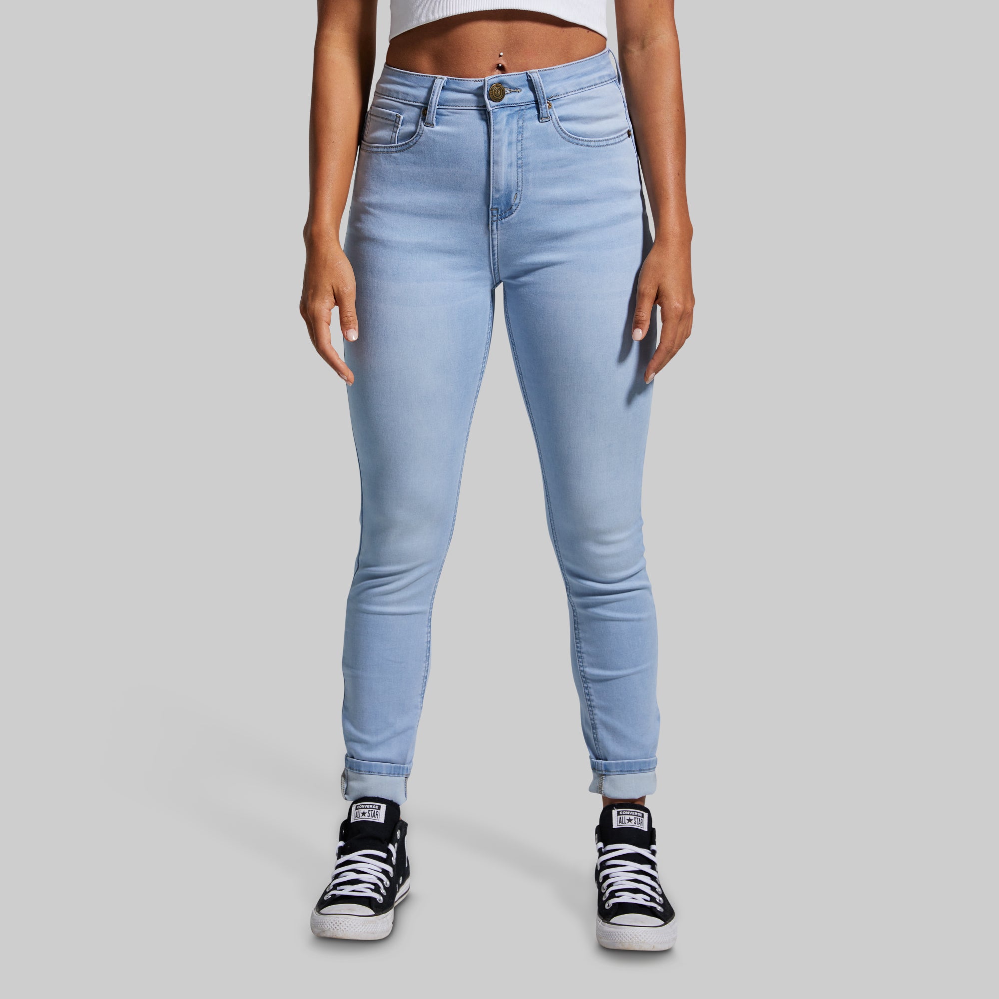 FLEX Stretchy High-Rise Skinny Jean (Light Wash) - Image 2