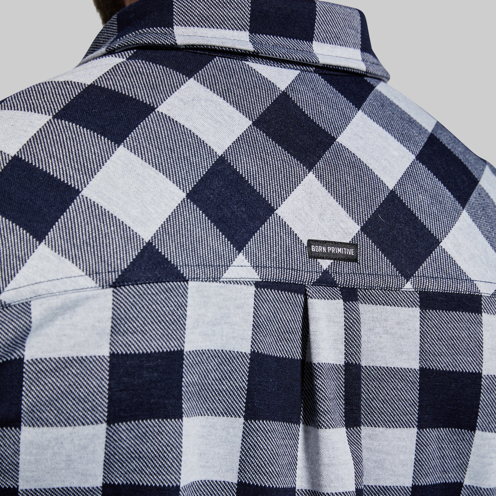 Woodsman Stretchy Flannel (Navy/White) - Image 5