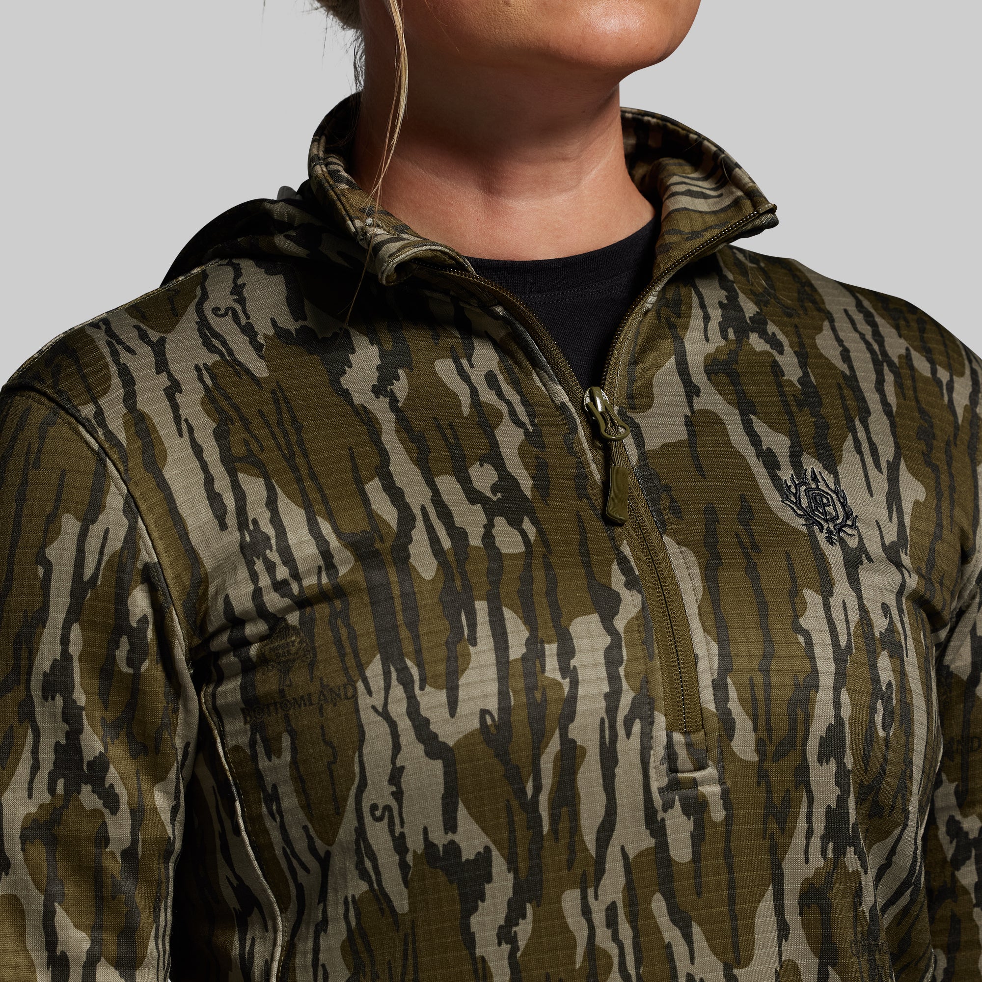 Women's Quiver Half Zip Hoodie 2.0 (Mossy Oak? Original Bottomland? 2025) - Image 4