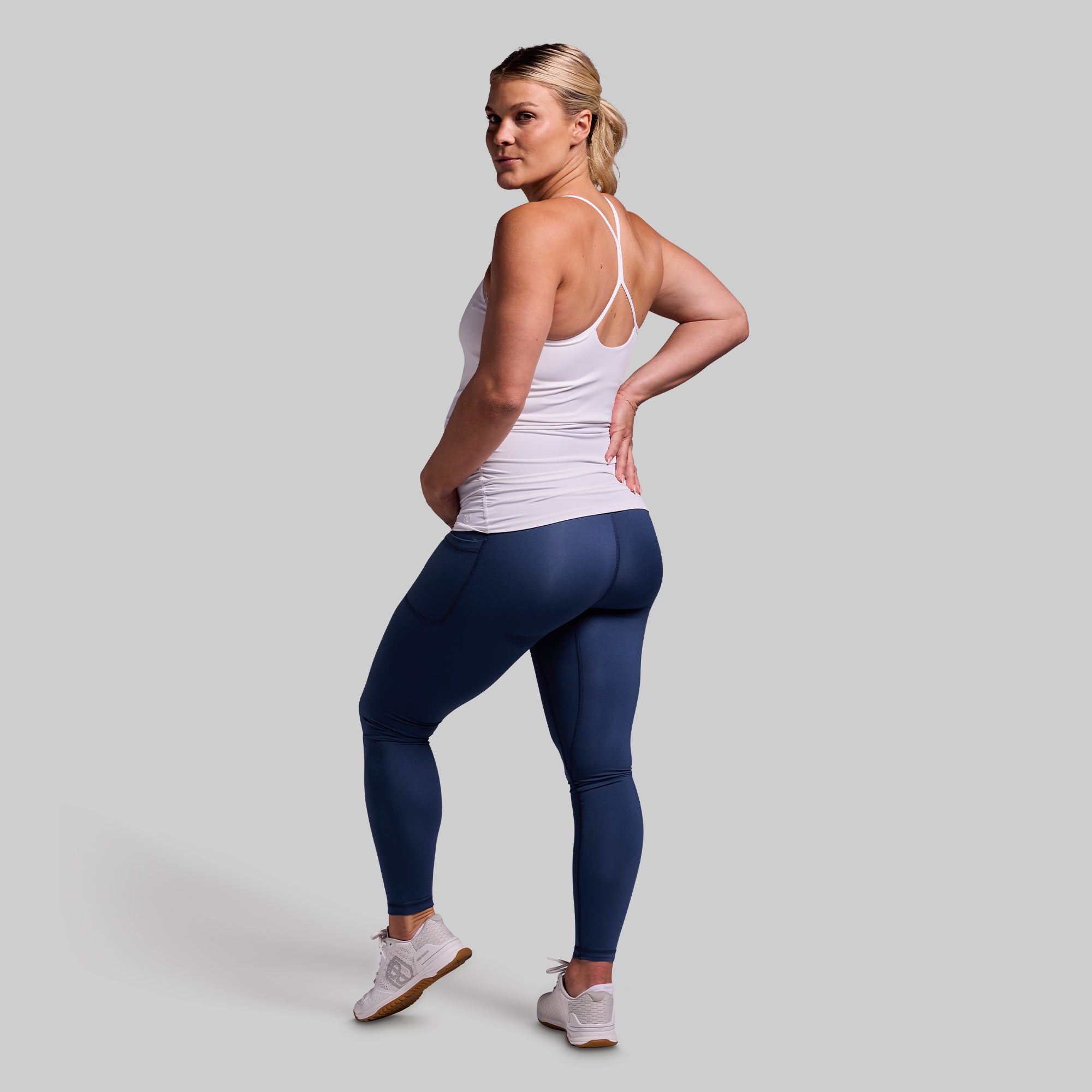 Maternity Drop Shot Tank (White) - Image 6