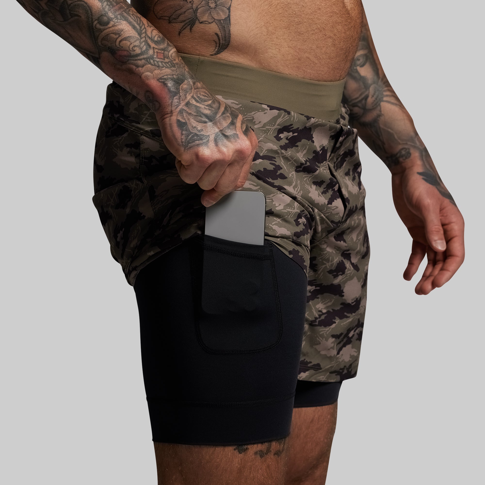 Versatile Short w/ Compression 7 (Mountain Camo) - Image 3