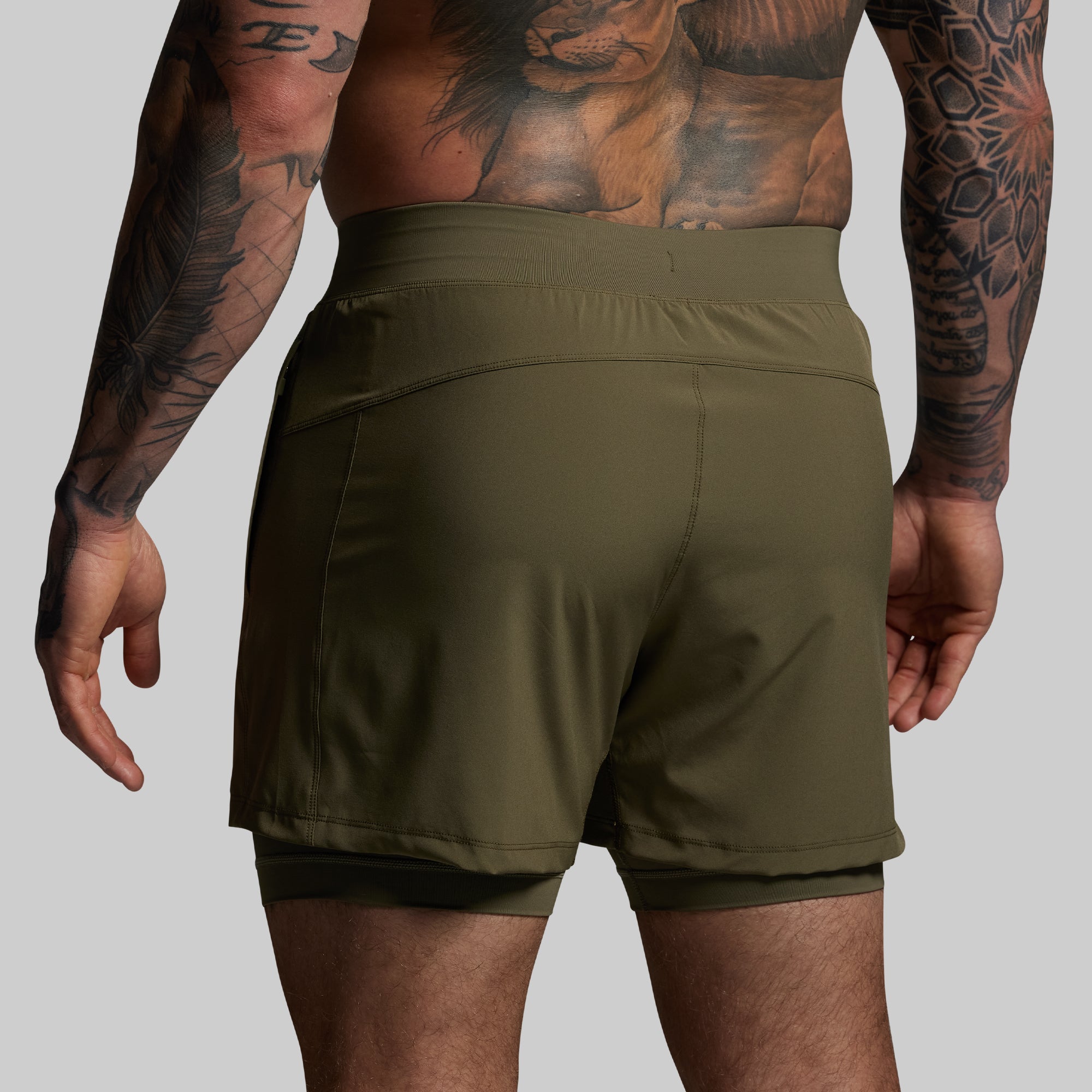 Versatile Short w/ Compression 5 (OD Green) - Image 3