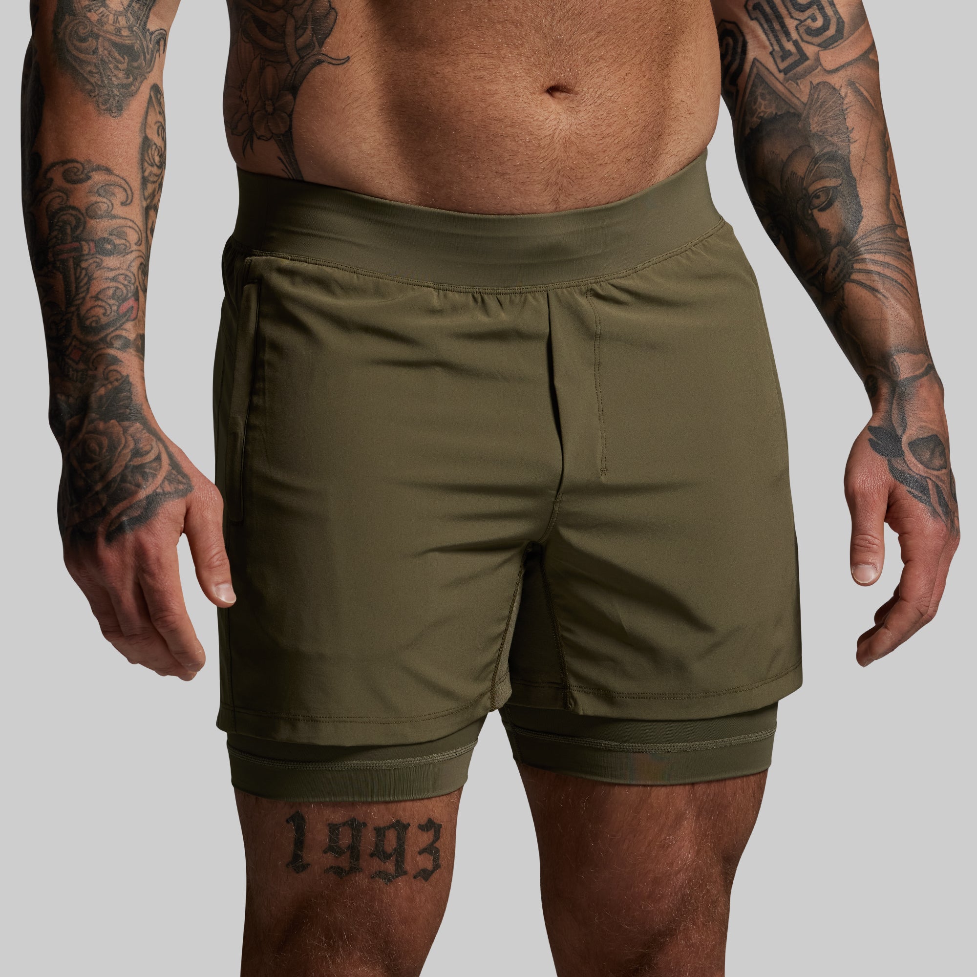Versatile Short w/ Compression 5 (OD Green)