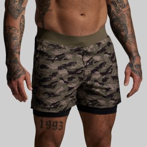 Versatile Short w/ Compression 5 (Mountain Camo)