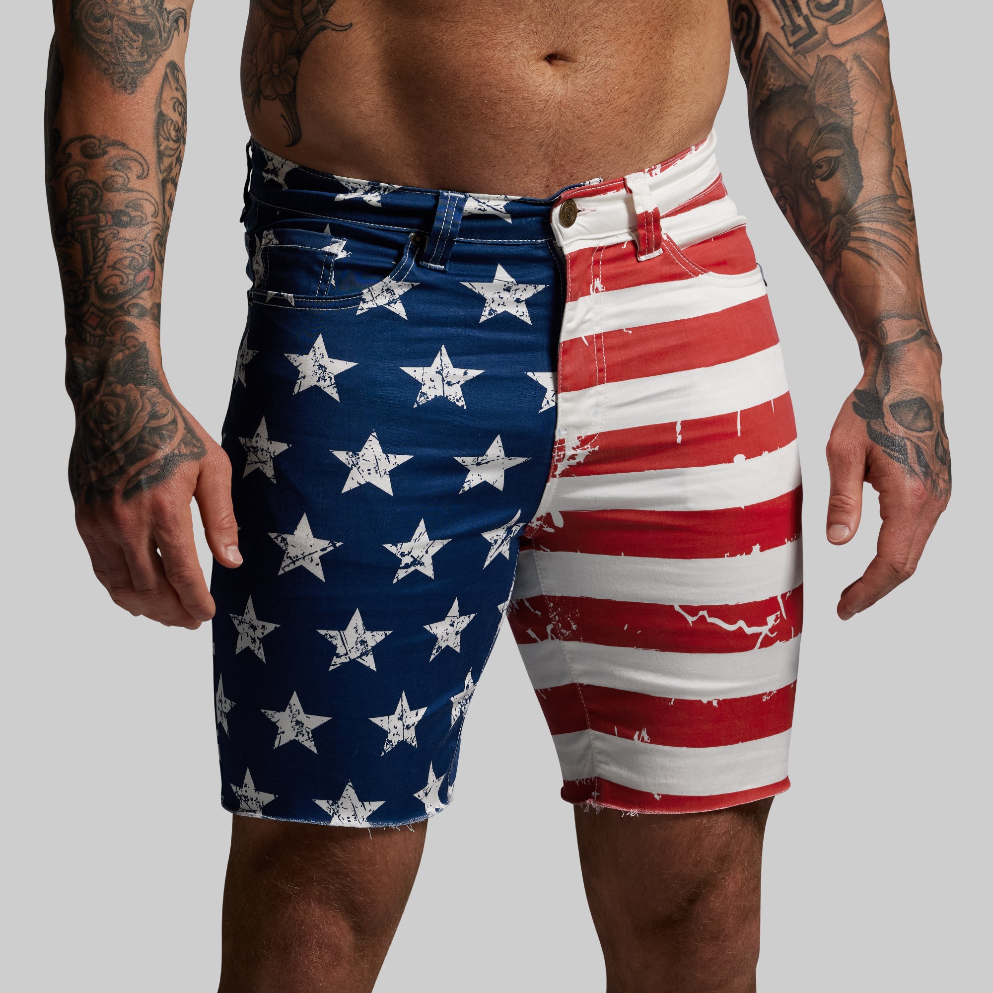 FLEX Stretchy Jort 7 (American Flag) - Image 5