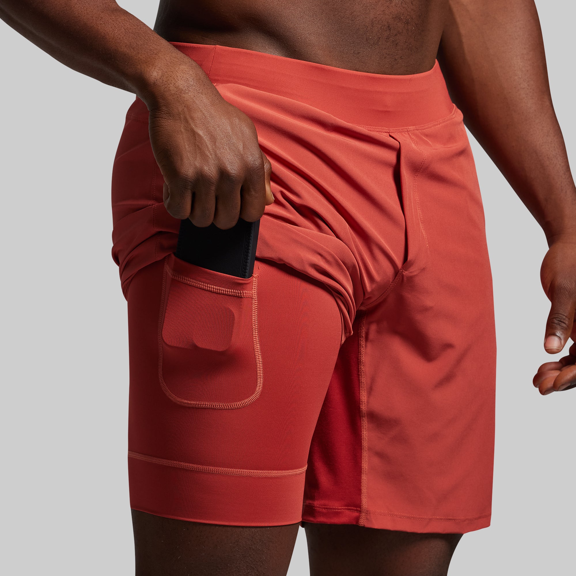 Versatile Short w/ Compression 9 (Brick) - Image 2