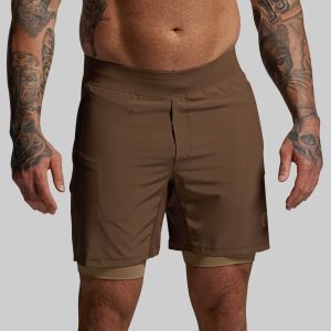Versatile Short w/ Compression 7 (Coyote Brown)