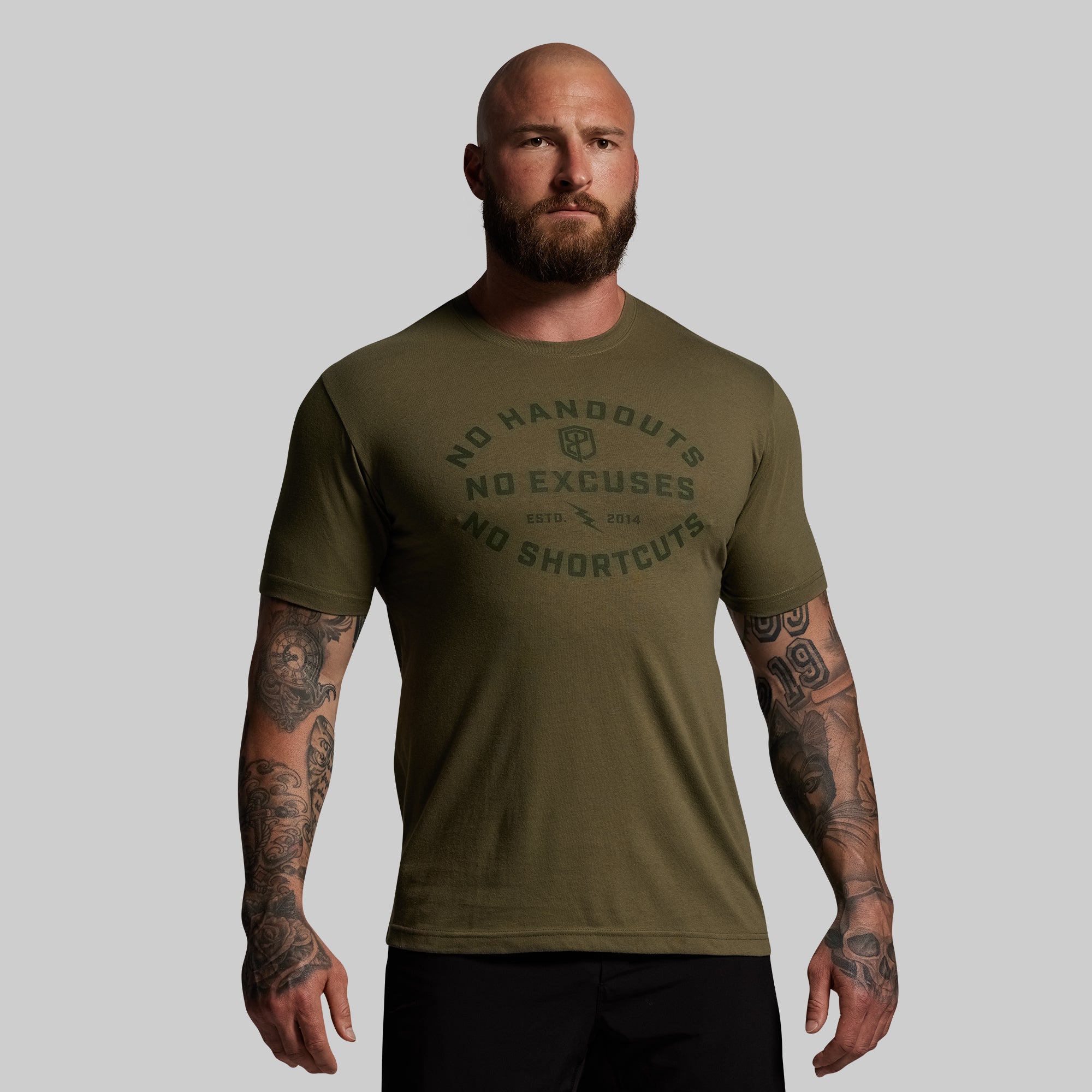 No Excuses Tee (Tactical Green)