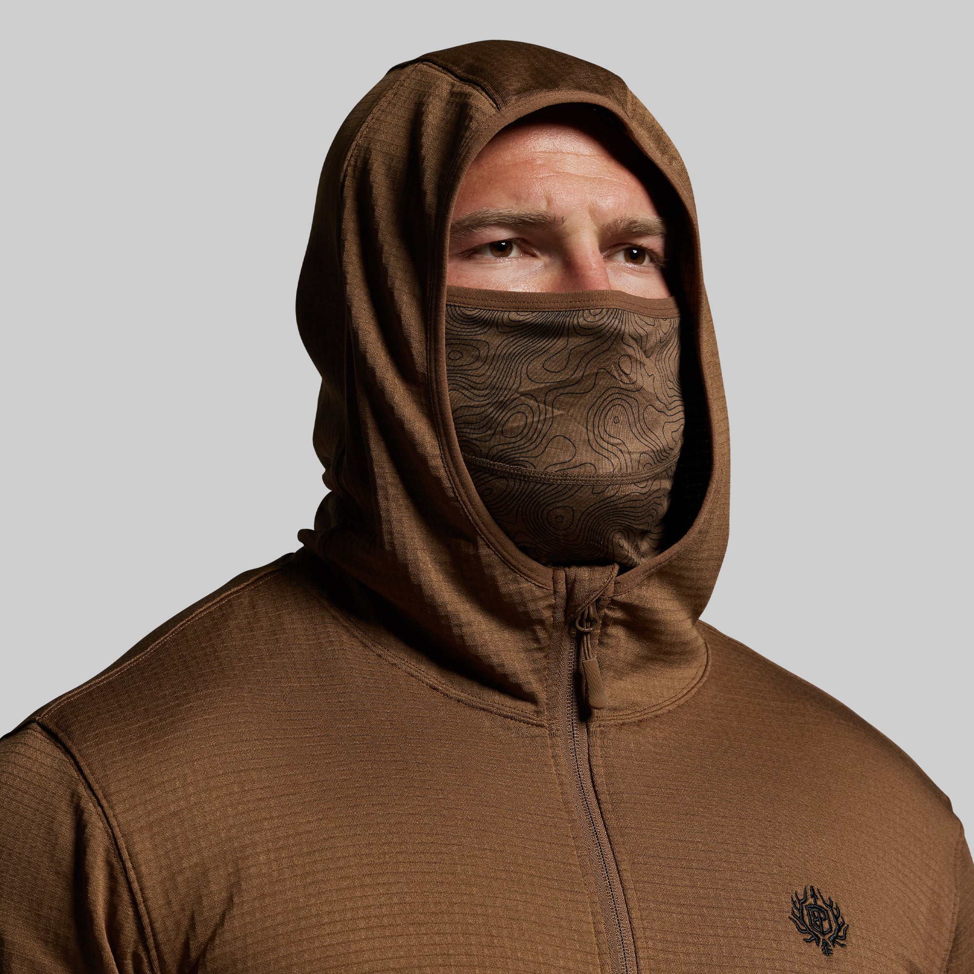 Quiver Full Zip Hoodie 2.0 (Coyote Brown) - Image 2