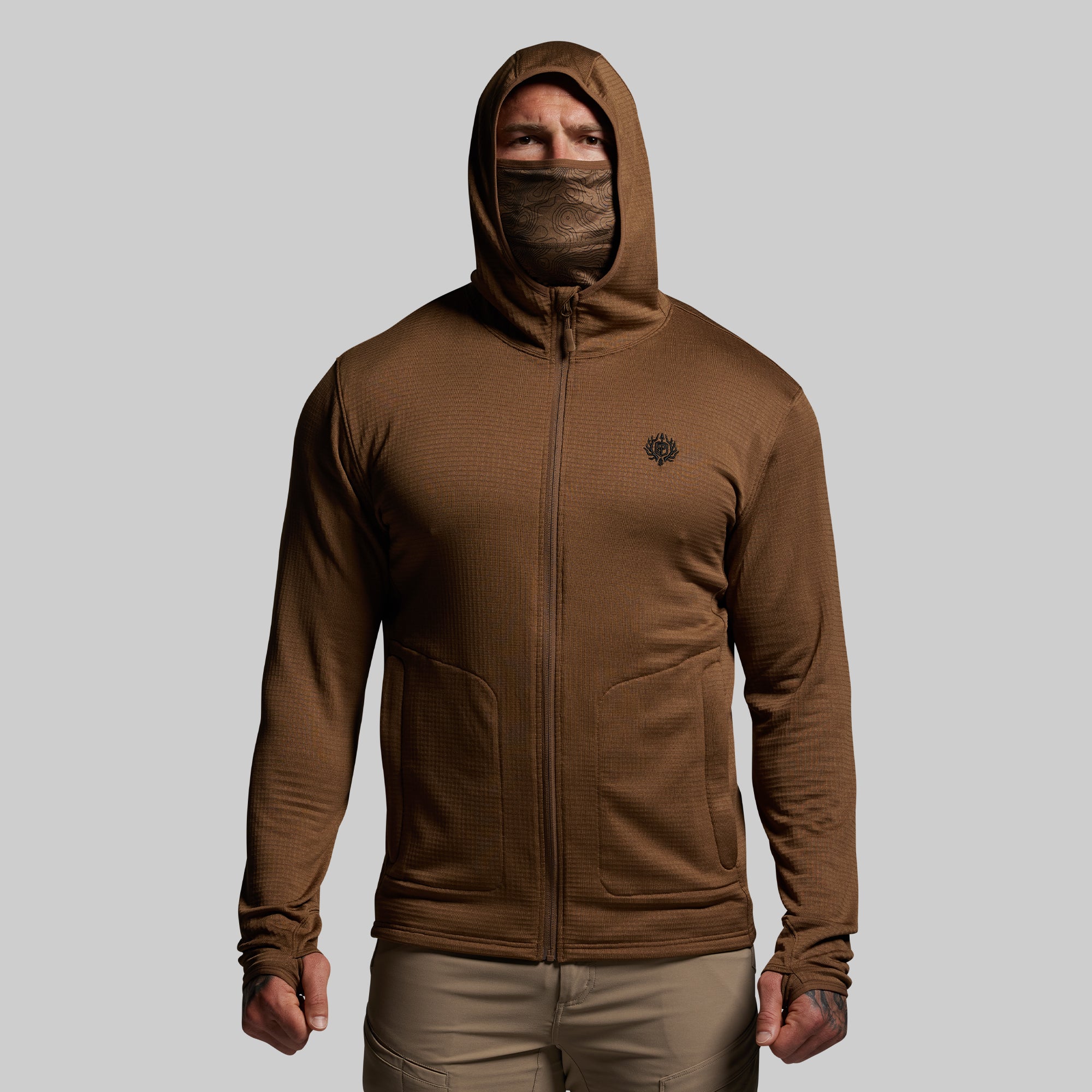 Quiver Full Zip Hoodie 2.0 (Coyote Brown) - Image 4