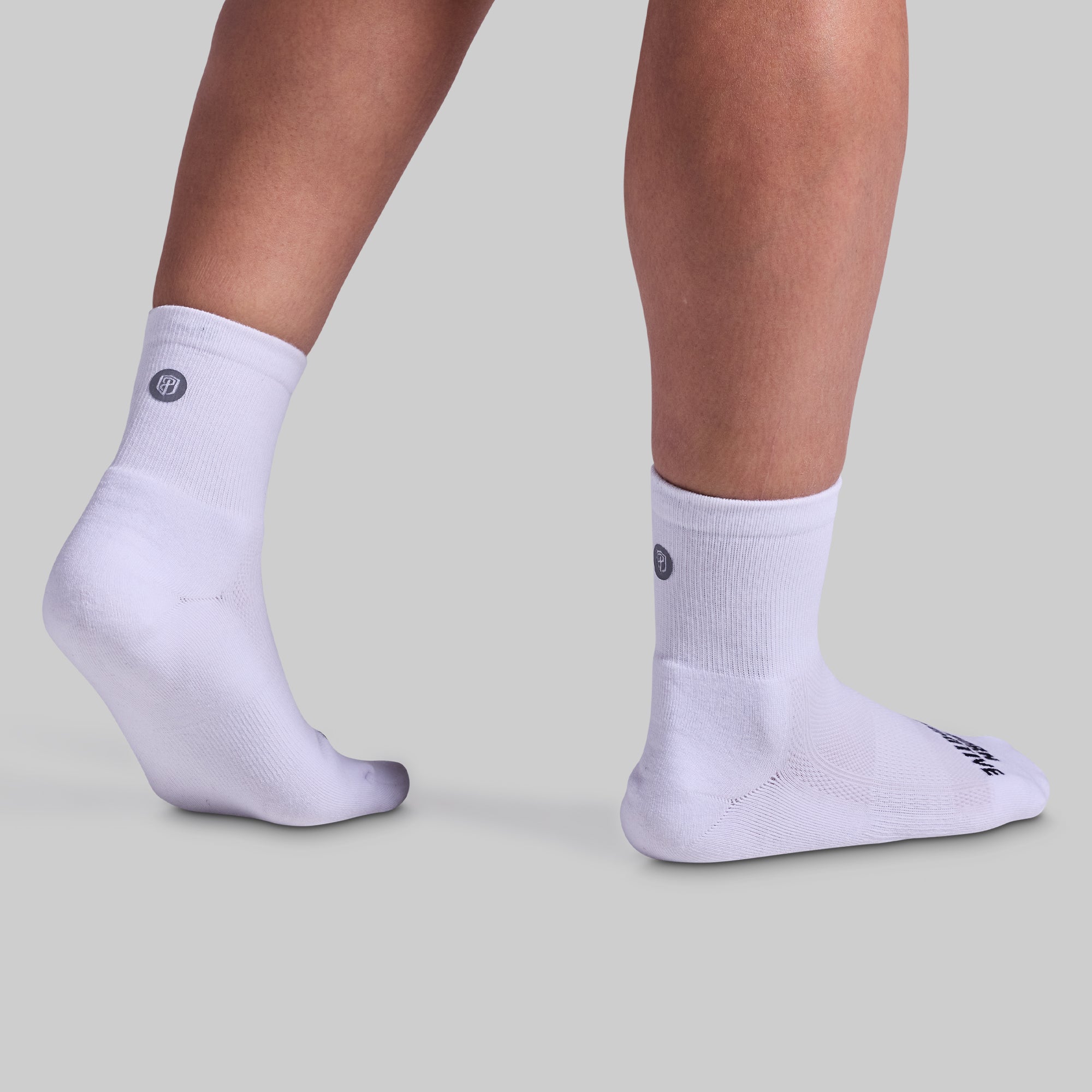 Performance Half Crew Sock (White) - Image 2