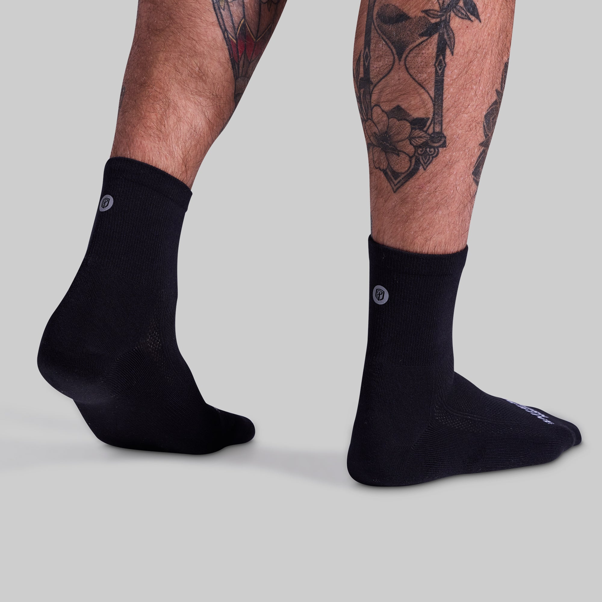 Performance Half Crew Sock (Black) - Image 5