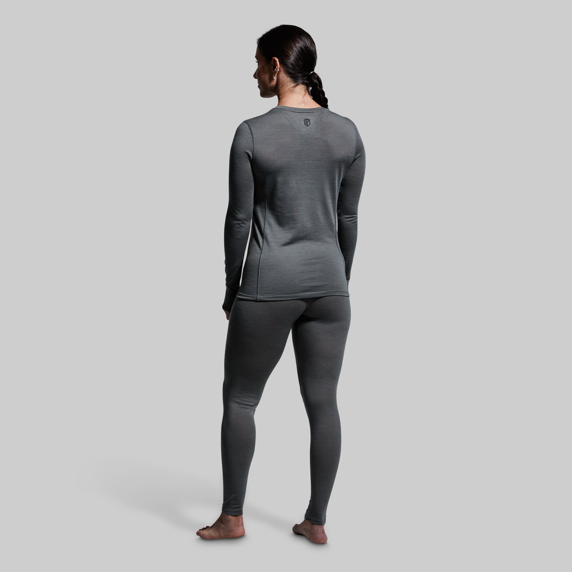 Women's Ridgeline Base Layer Top (Wolf Grey) - Image 4