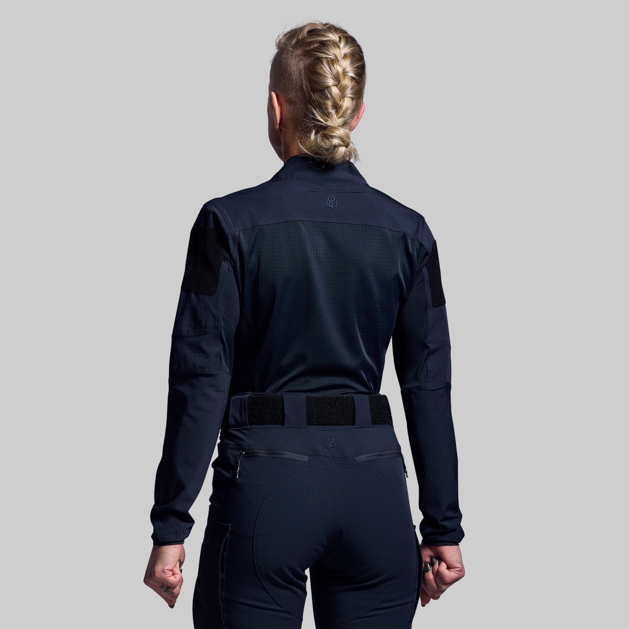 Women's Long Sleeve Op Top Pro (Police Blue) - Image 2