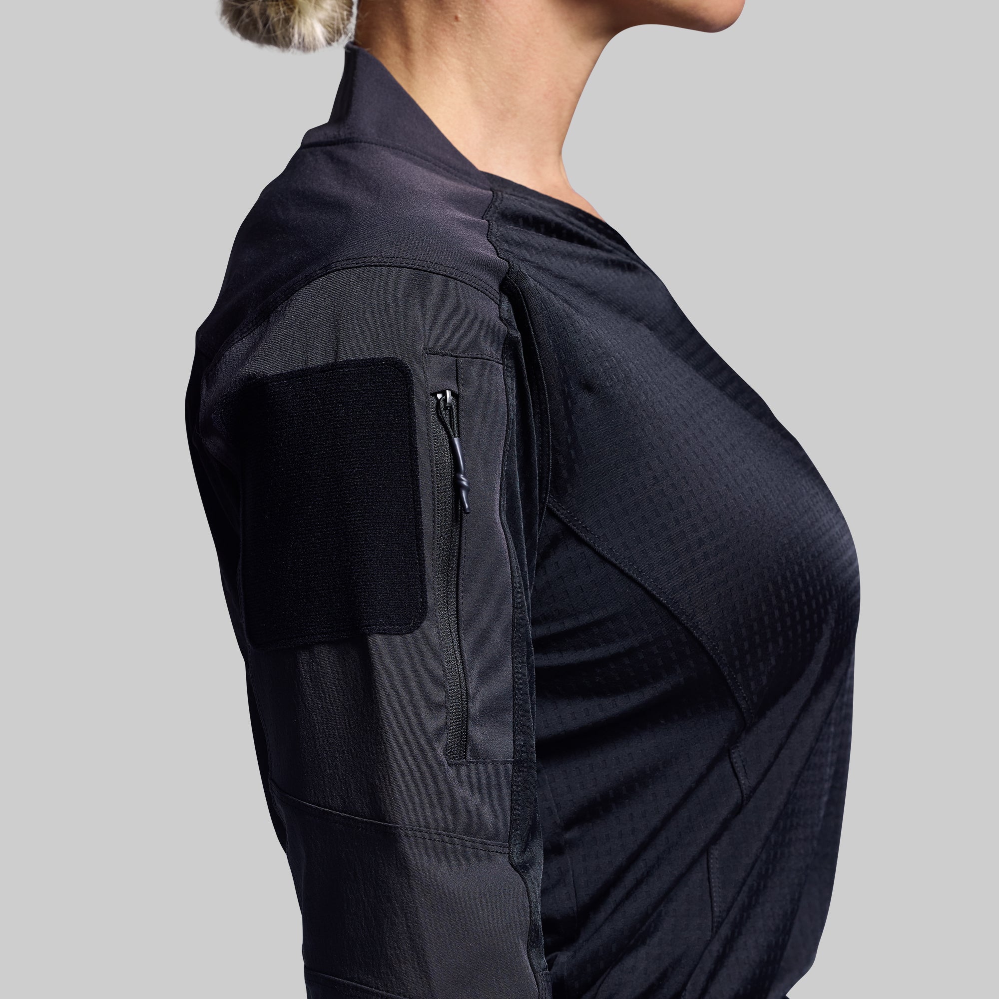 Women's Long Sleeve Op Top Pro (Black) - Image 5