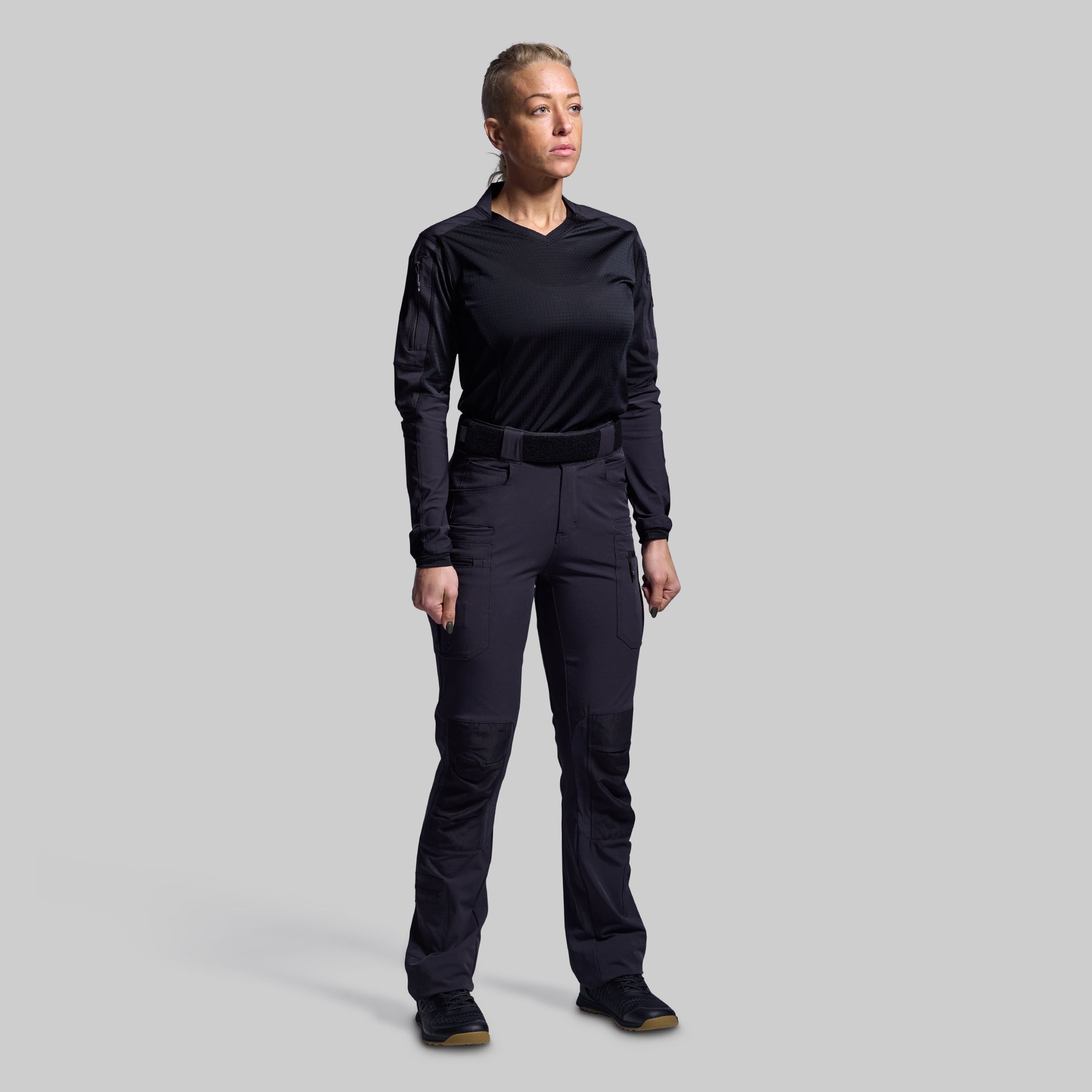 Women's Long Sleeve Op Top Pro (Black) - Image 9