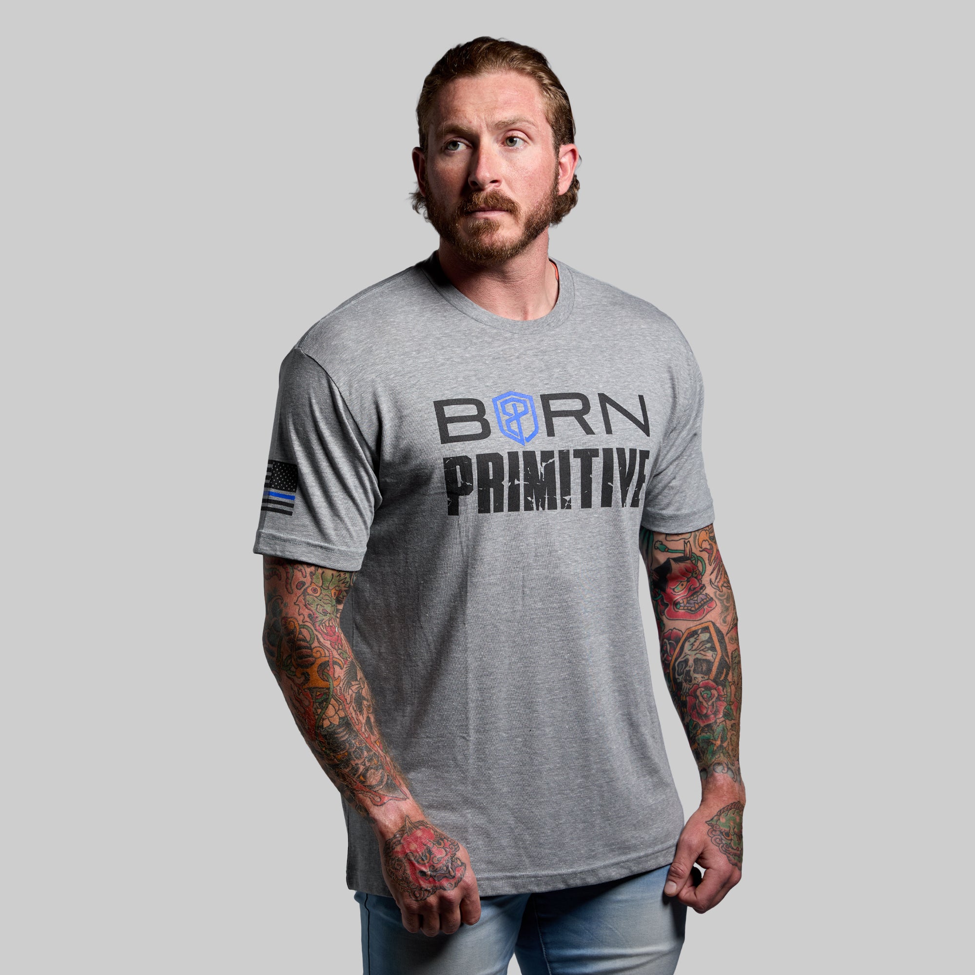 Brand Tee (Thin Blue Line)