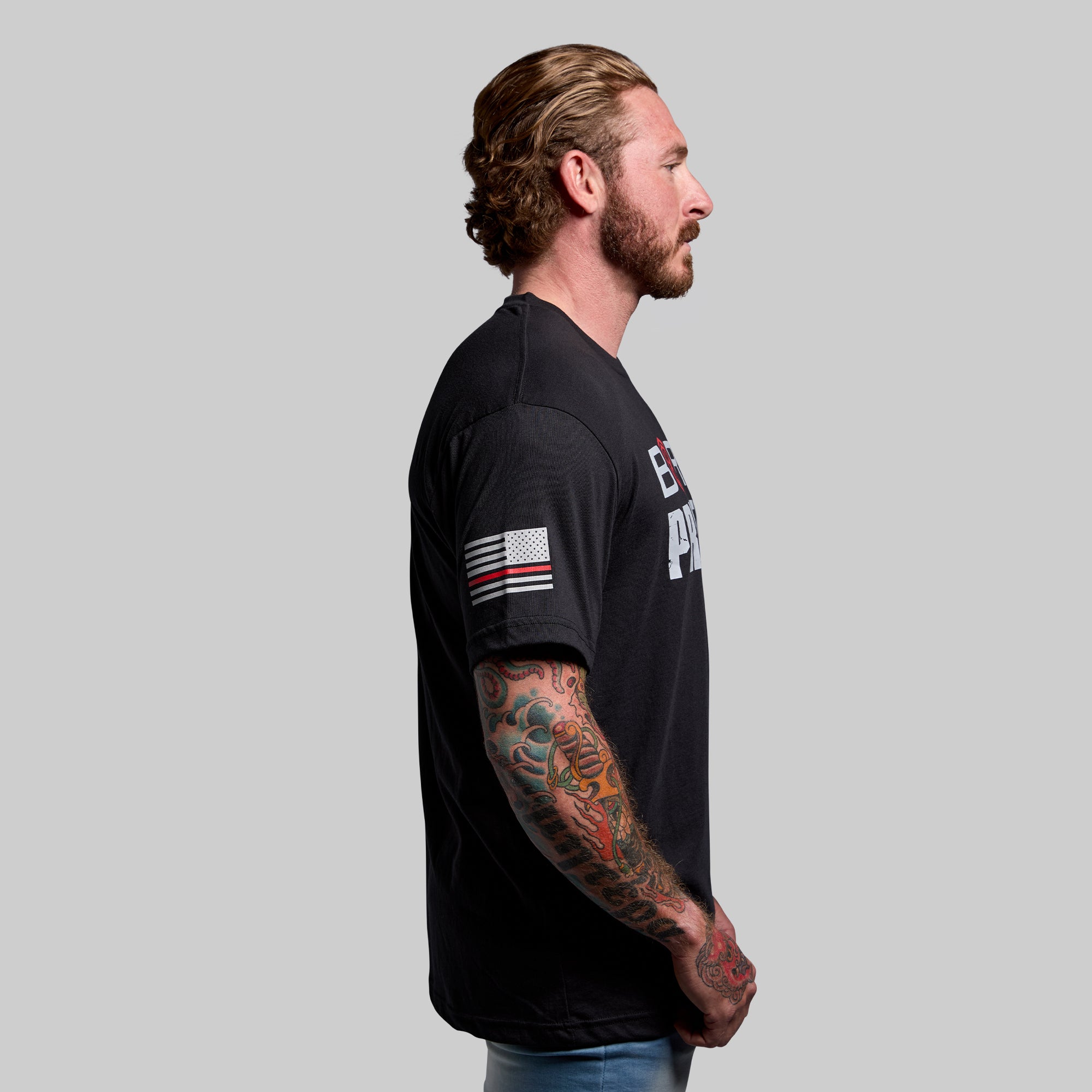 Brand Tee (Thin Red Line) - Image 2