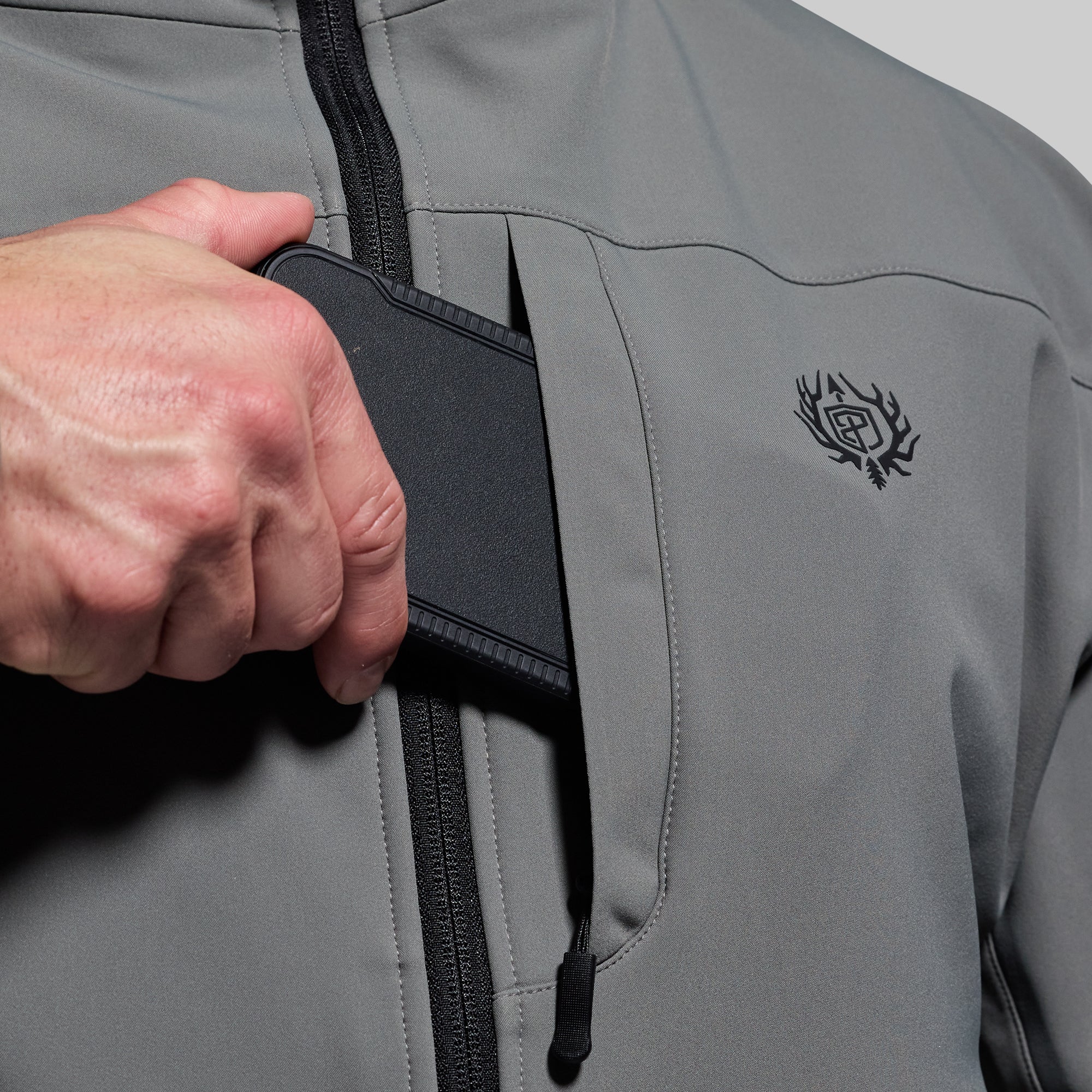 Men's Barrier Jacket (Wolf Grey) - Image 9