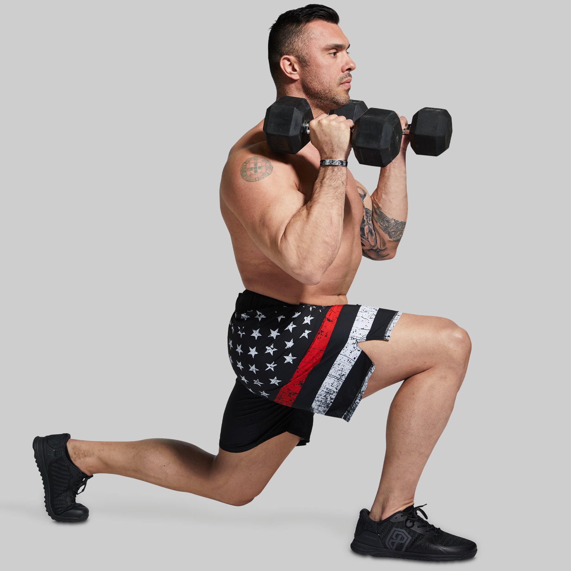 American Defender Short Velcro 3.0 (Thin Red Line) - Image 2