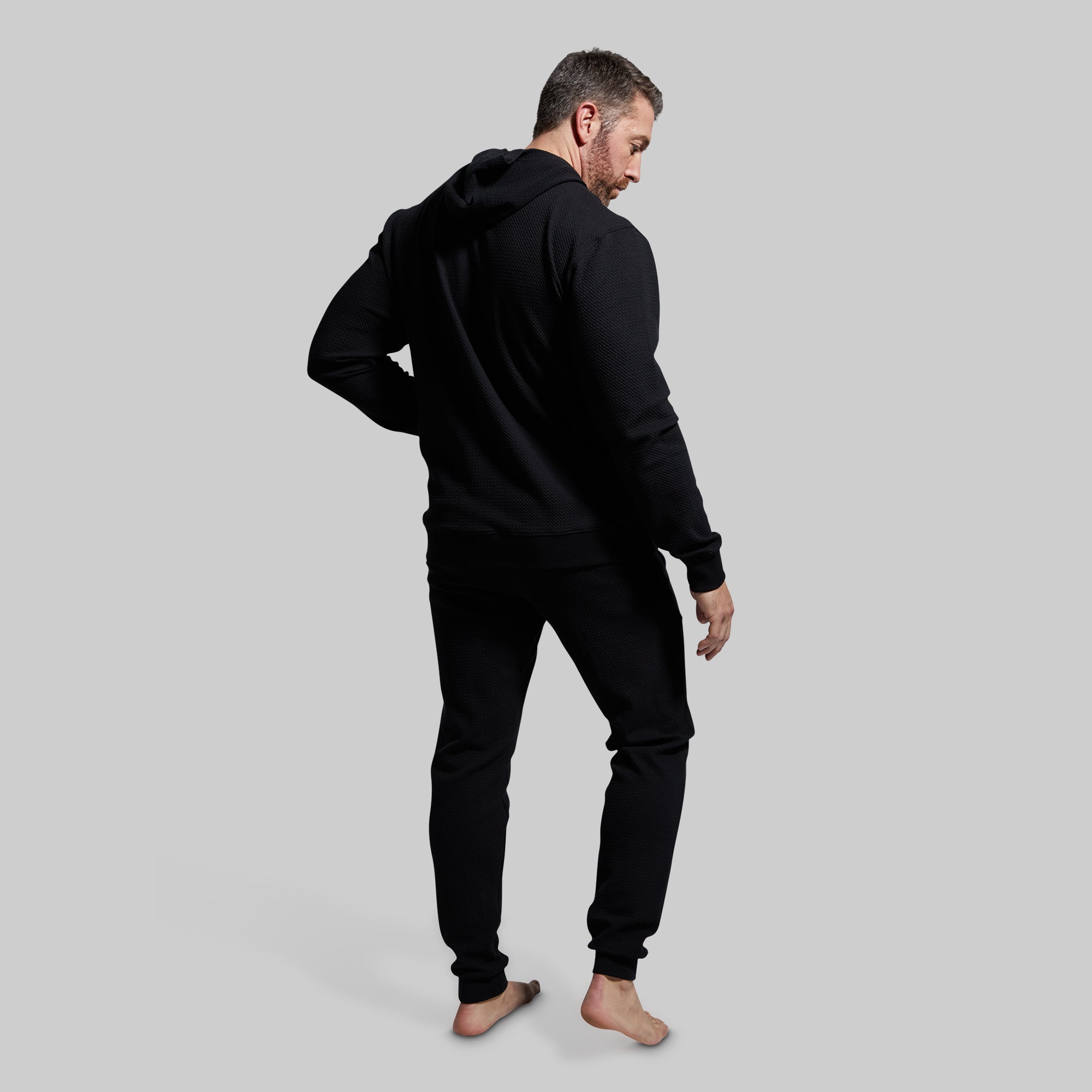Men's Cloud Jogger Set (Black) - Image 2