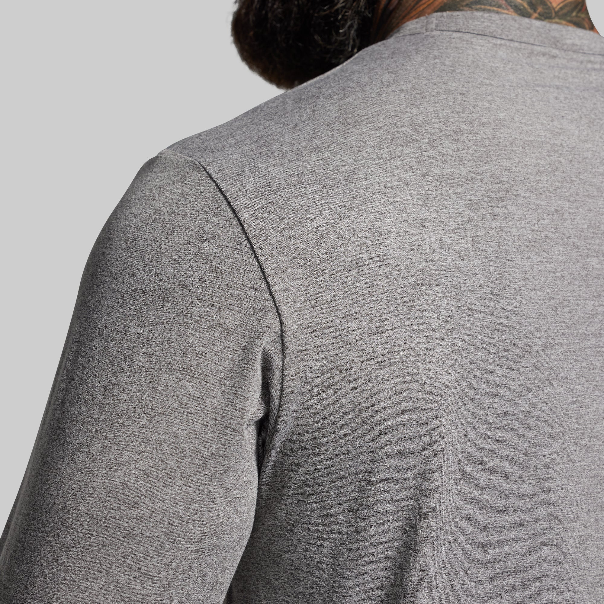 BP Premium Basic Long Sleeve (Heather Grey) - Image 3