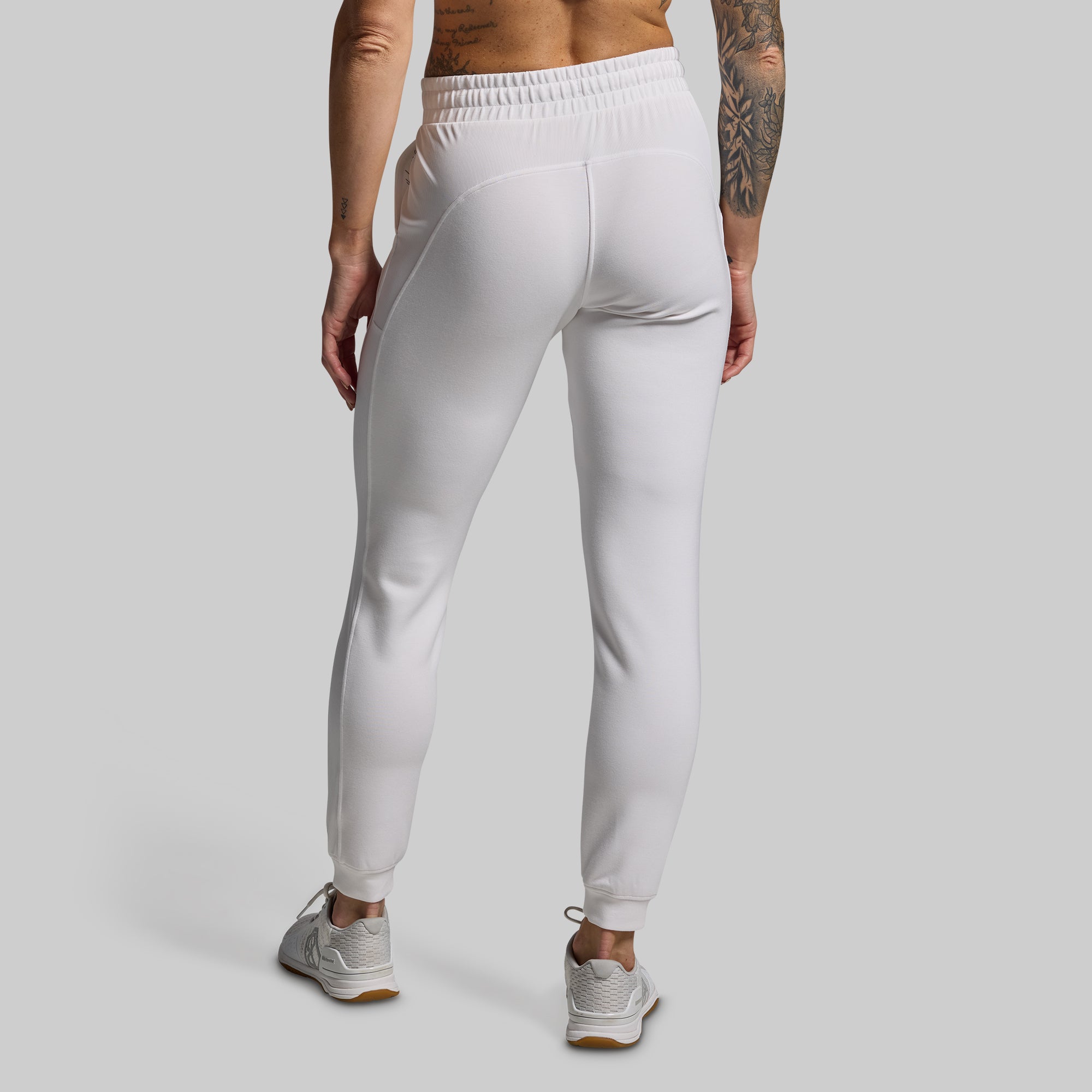 Women's Lounge Lux Jogger (White) - Image 3