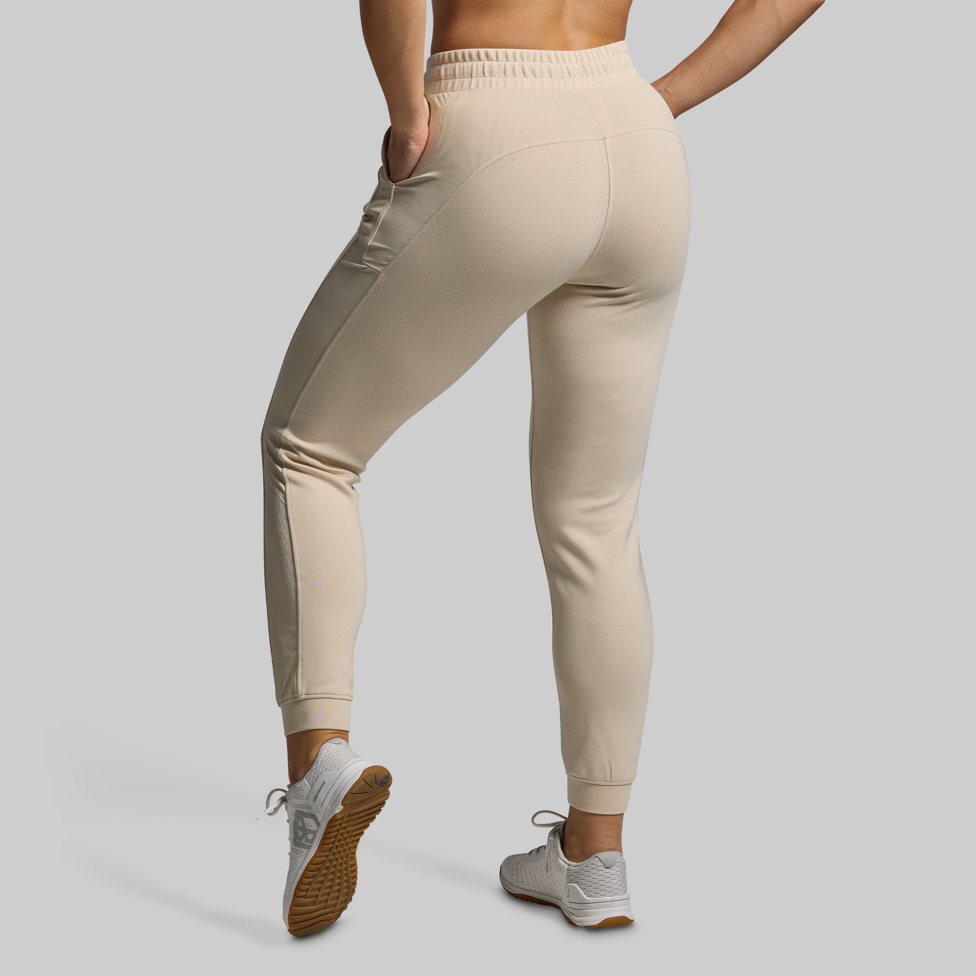 Women's Lounge Lux Jogger (Oatmeal) - Image 2