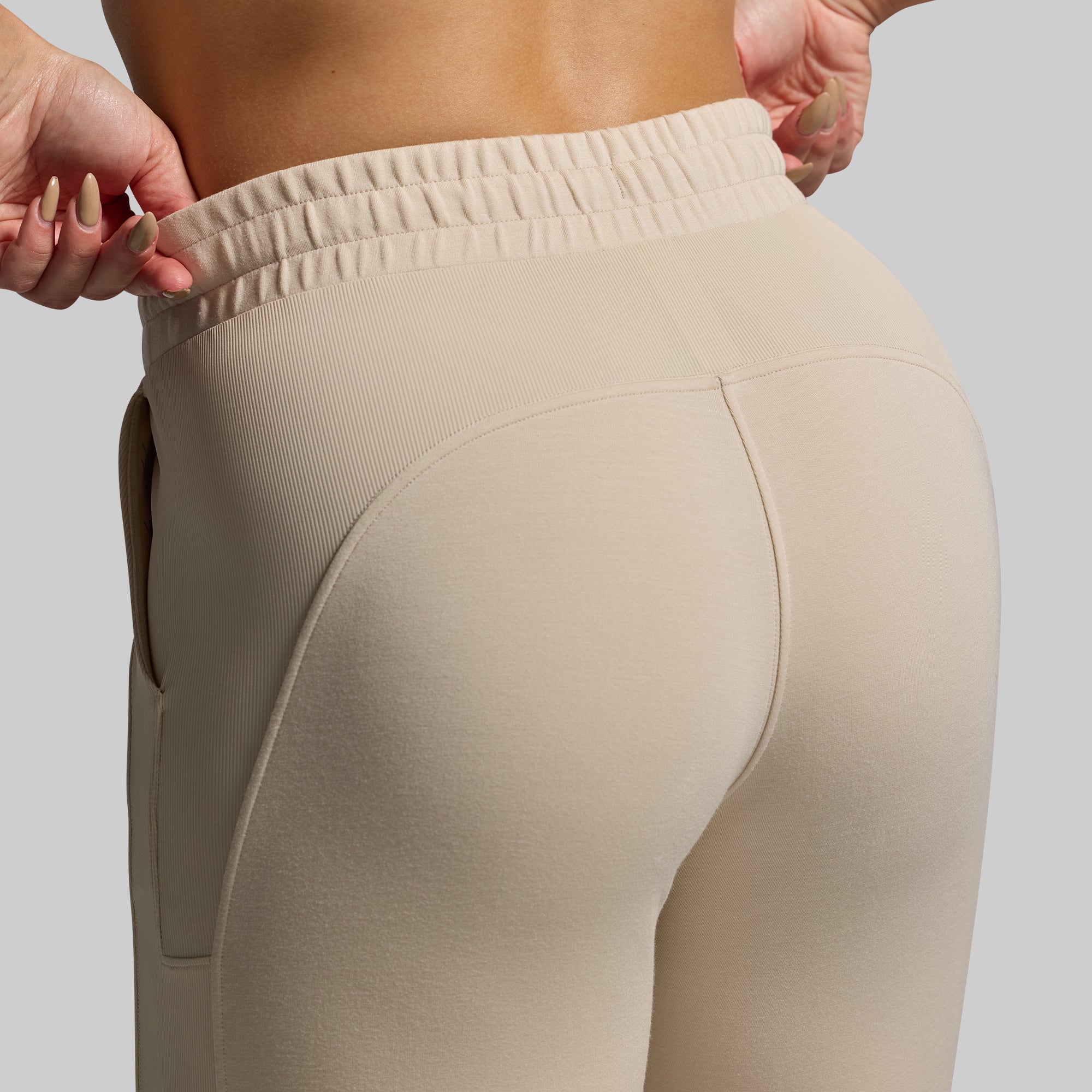 Women's Lounge Lux Jogger (Oatmeal) - Image 3