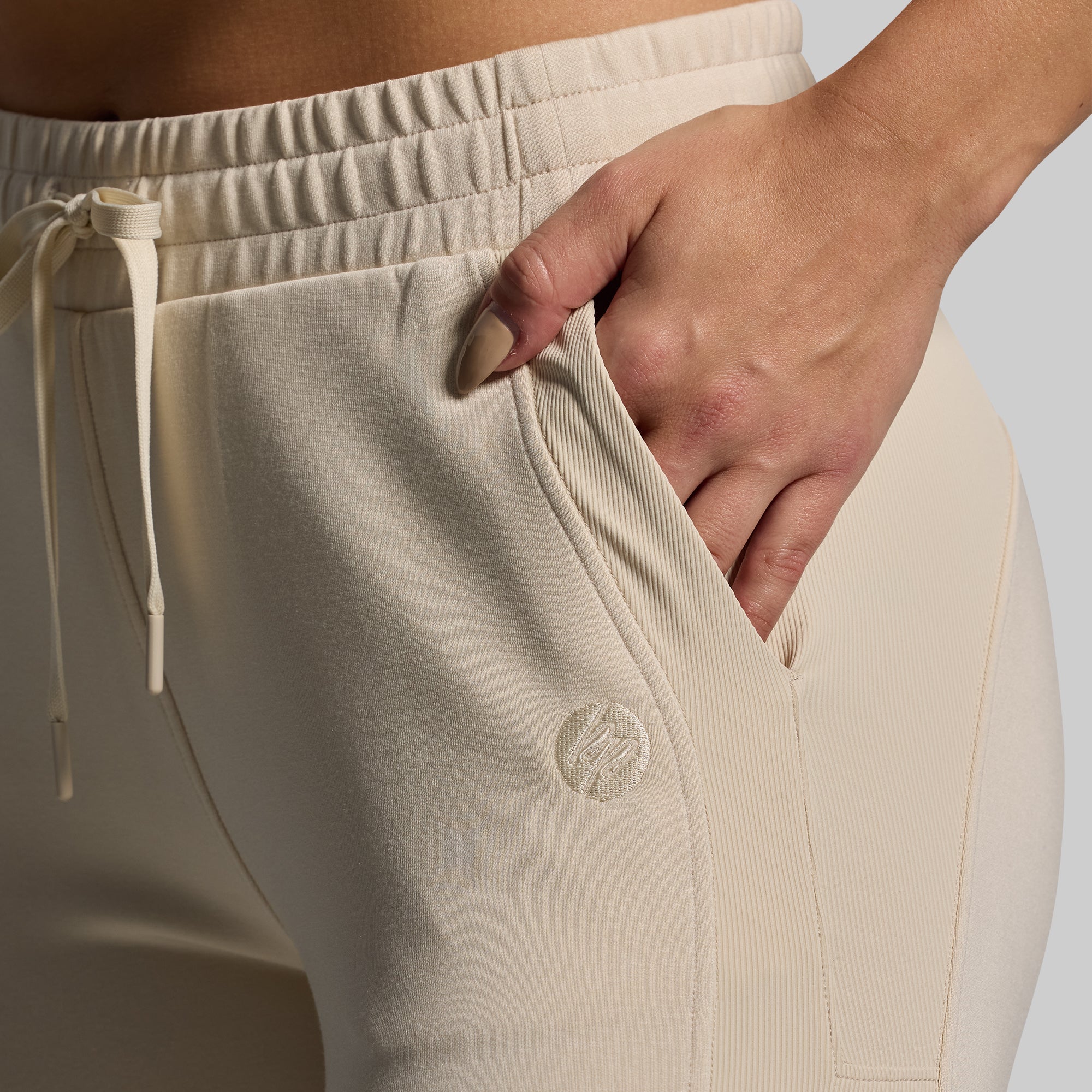Women's Lounge Lux Jogger (Oatmeal) - Image 5