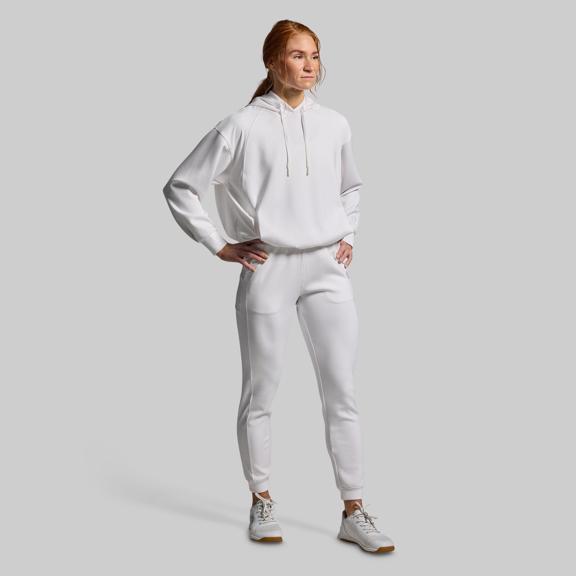 Women's Lounge Lux Jogger (White) - Image 7