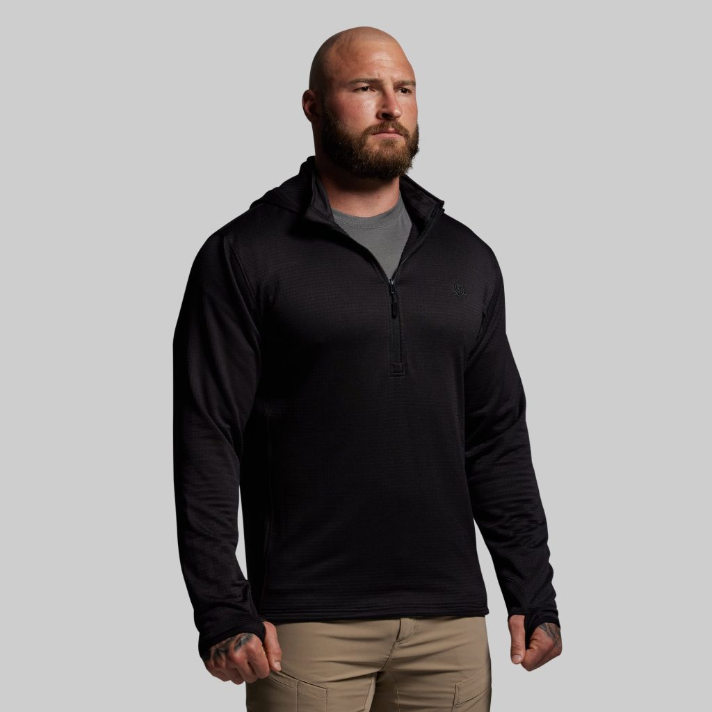 Quiver Half Zip Hoodie 2.0 (Black)