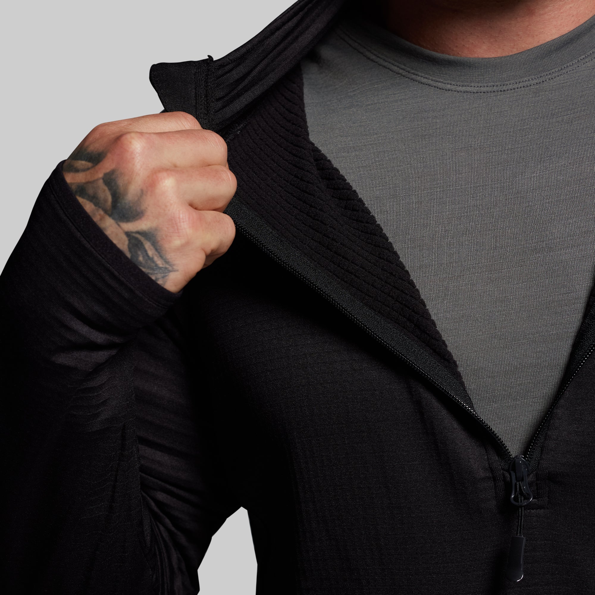 Quiver Half Zip Hoodie 2.0 (Black) - Image 8