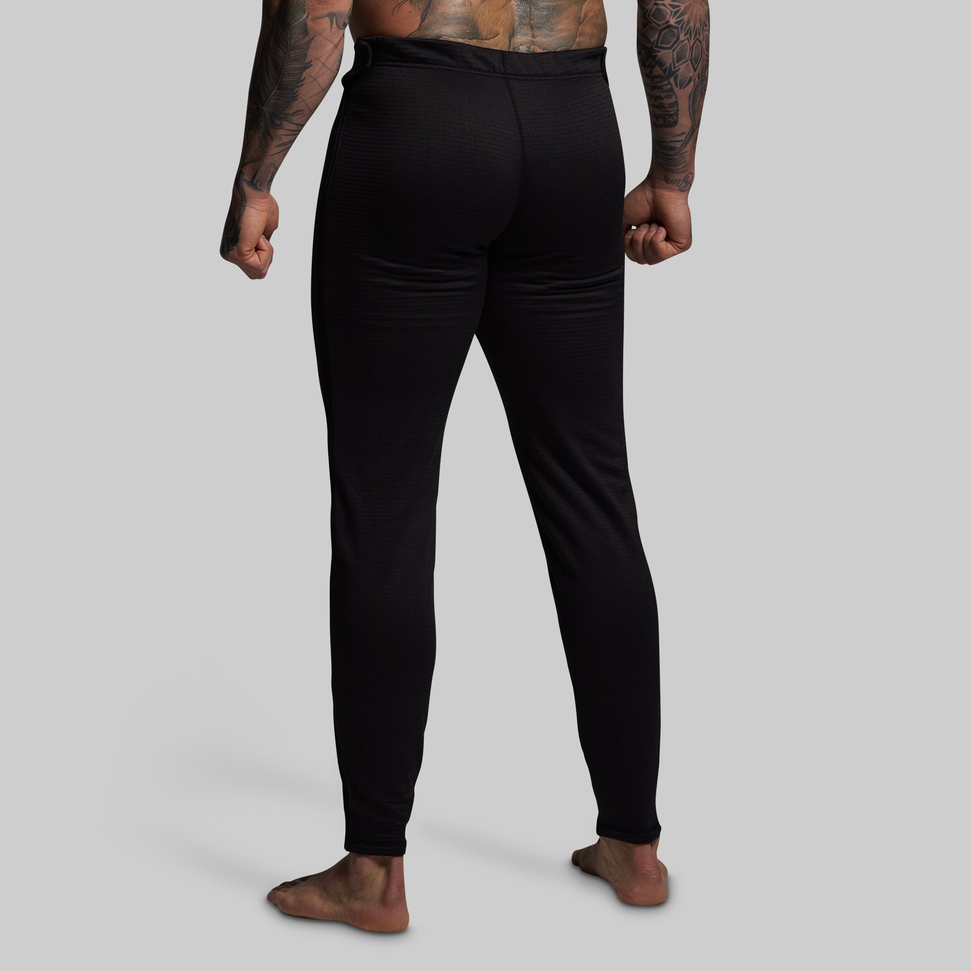 Quiver Grid Fleece Full Zip Thermal Bottom (Black) - Image 2