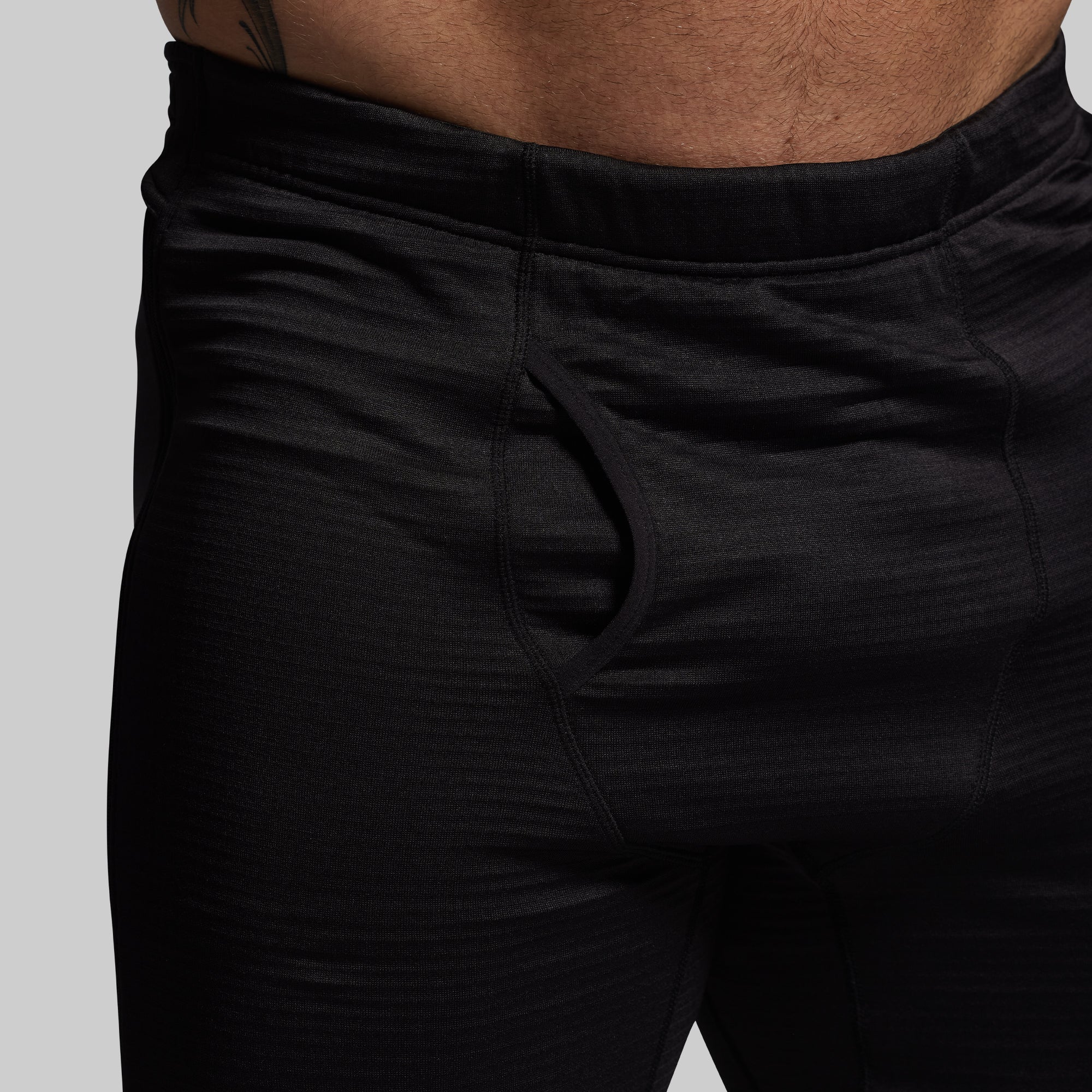 Quiver Grid Fleece Full Zip Thermal Bottom (Black) - Image 8